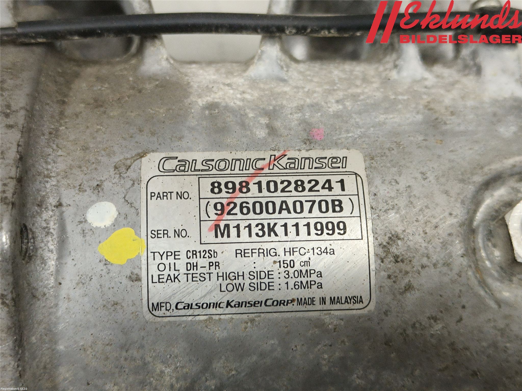 Isuzu D-MAX Ac Kompressor