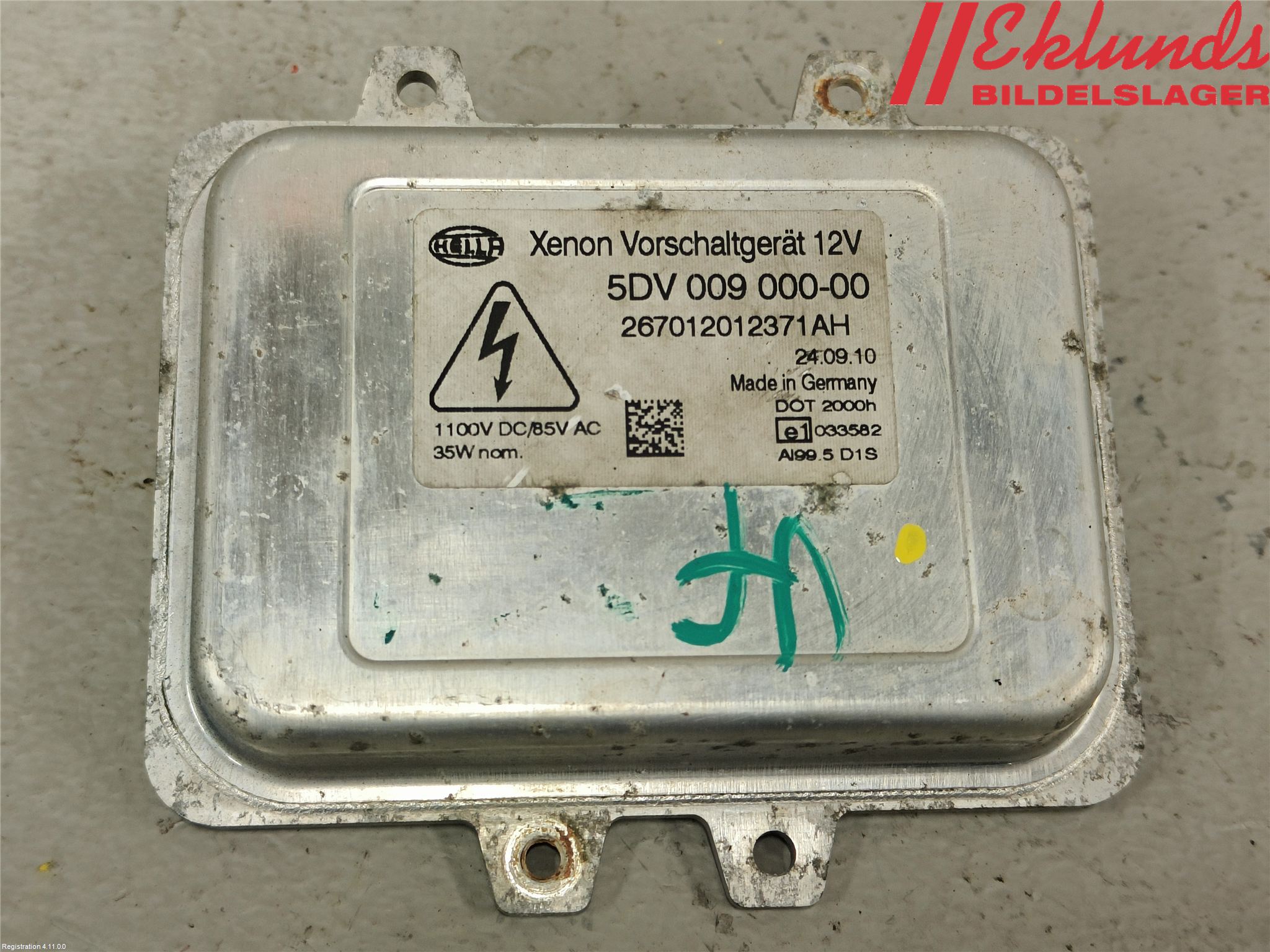 Skoda SUPERB 09-15 Styrenhet Strålkastare