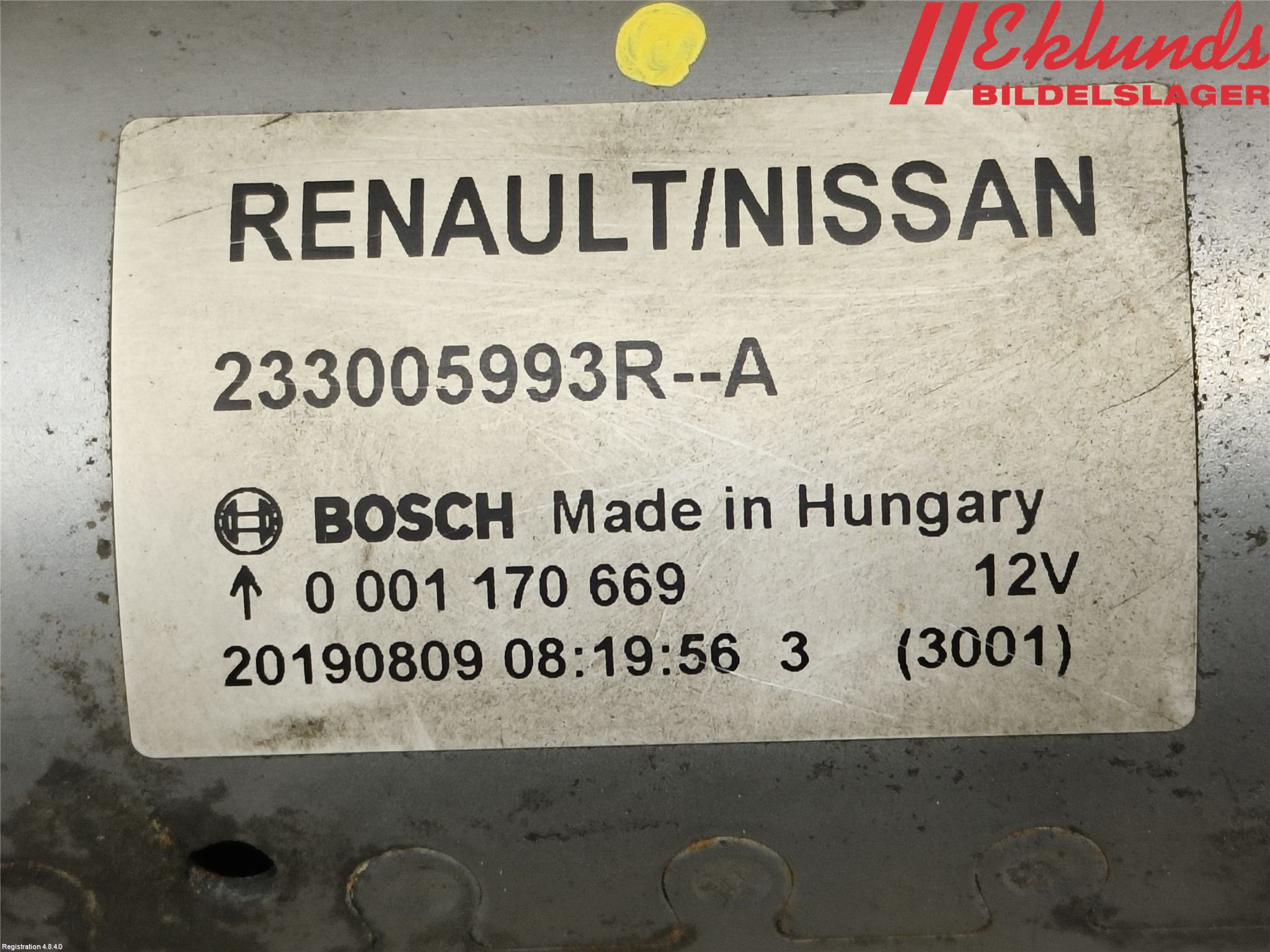 Renault CLIO/E-TECH V 20- Startmotor