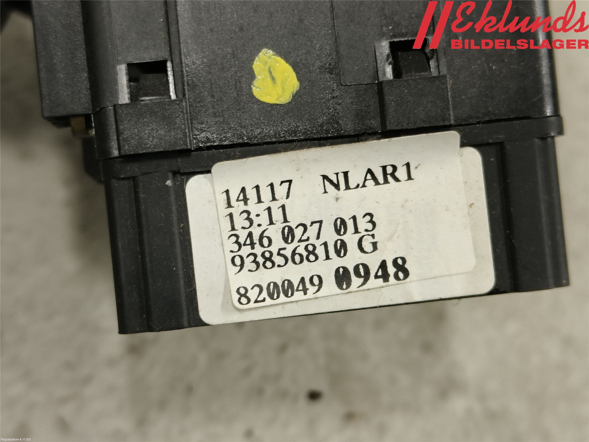 Opel VIVARO 01-14 Spak Torkar-Spolomk