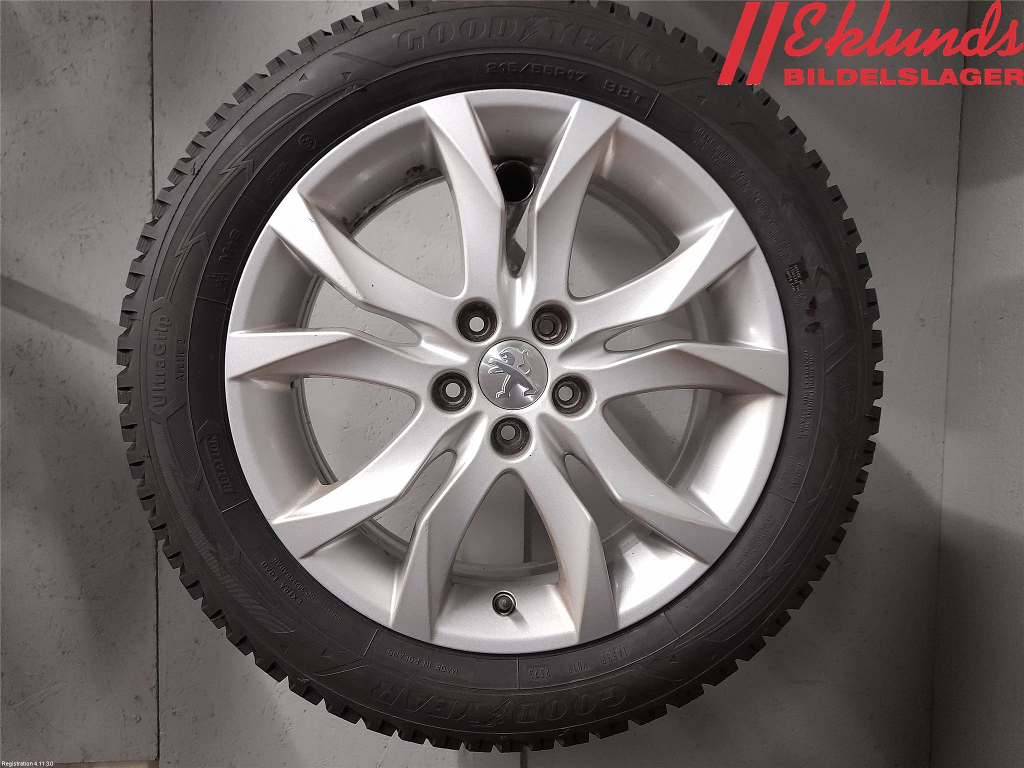Peugeot 508 11-18 Vinterdäck Alumfälg 4St