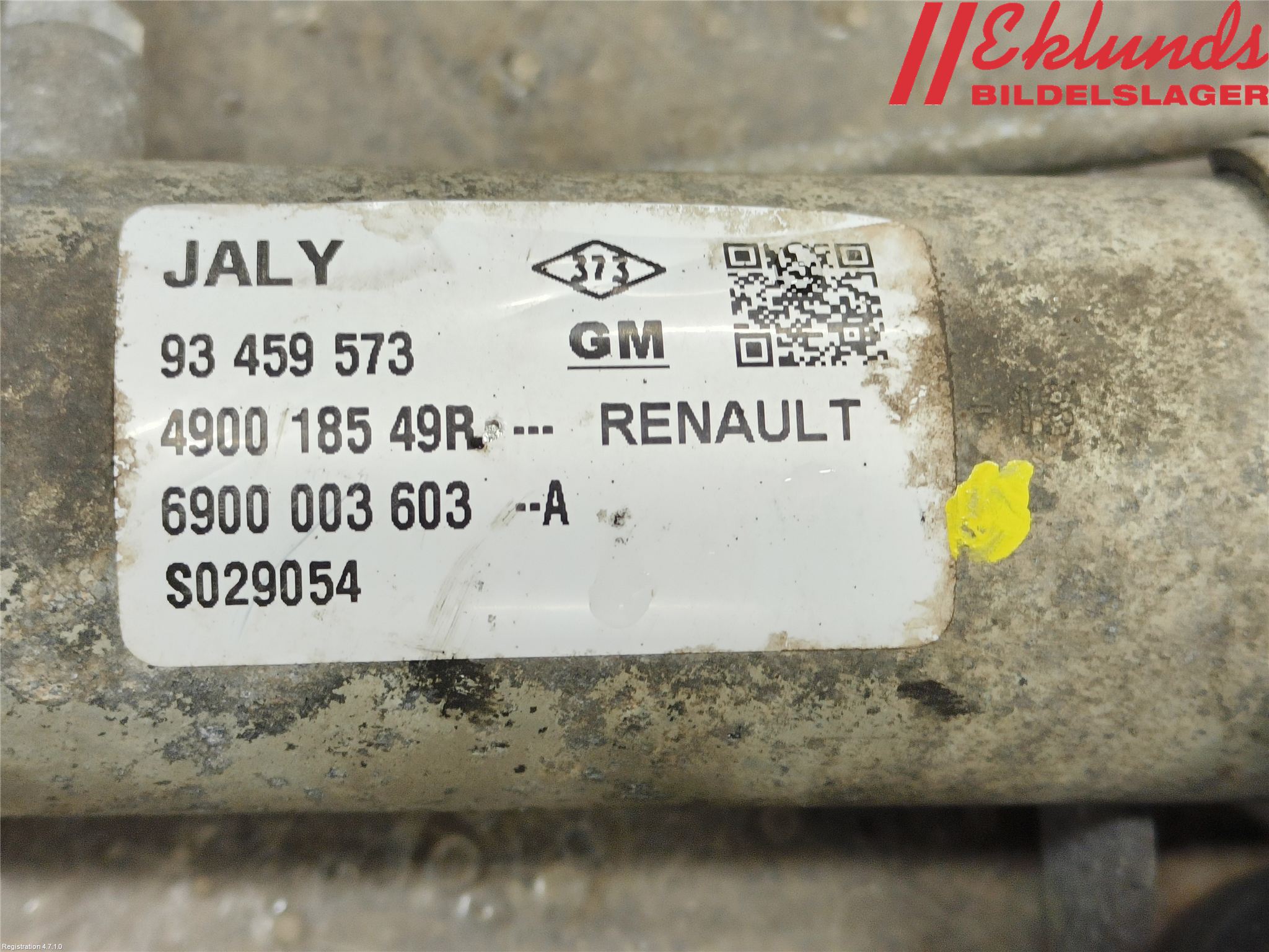 Renault TRAFIC/E-TECH 15- Styrväxel Servo -Snäcka