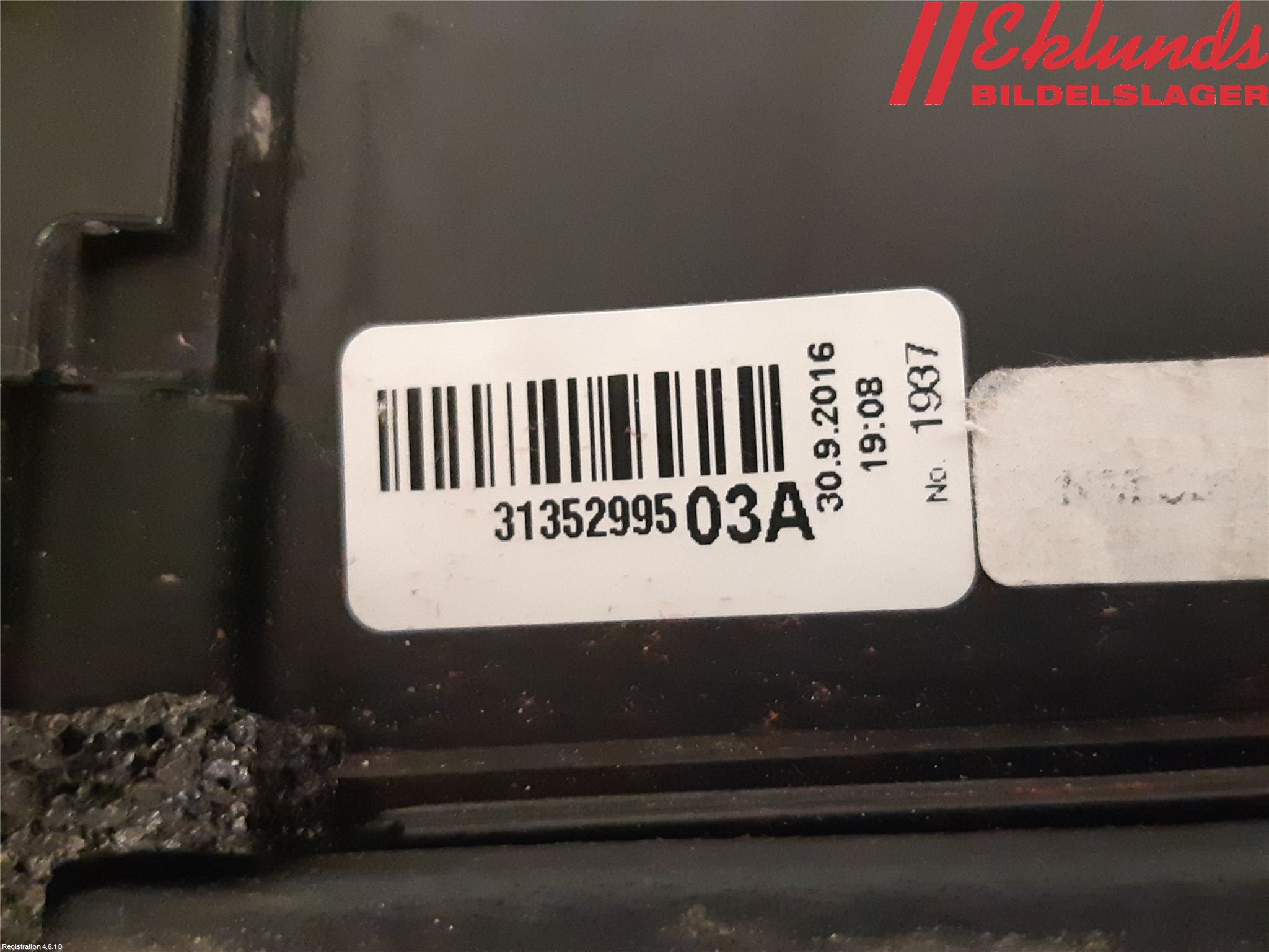 Volvo XC90/RECHARGE 16- Dörruta Bak Lilla Hö