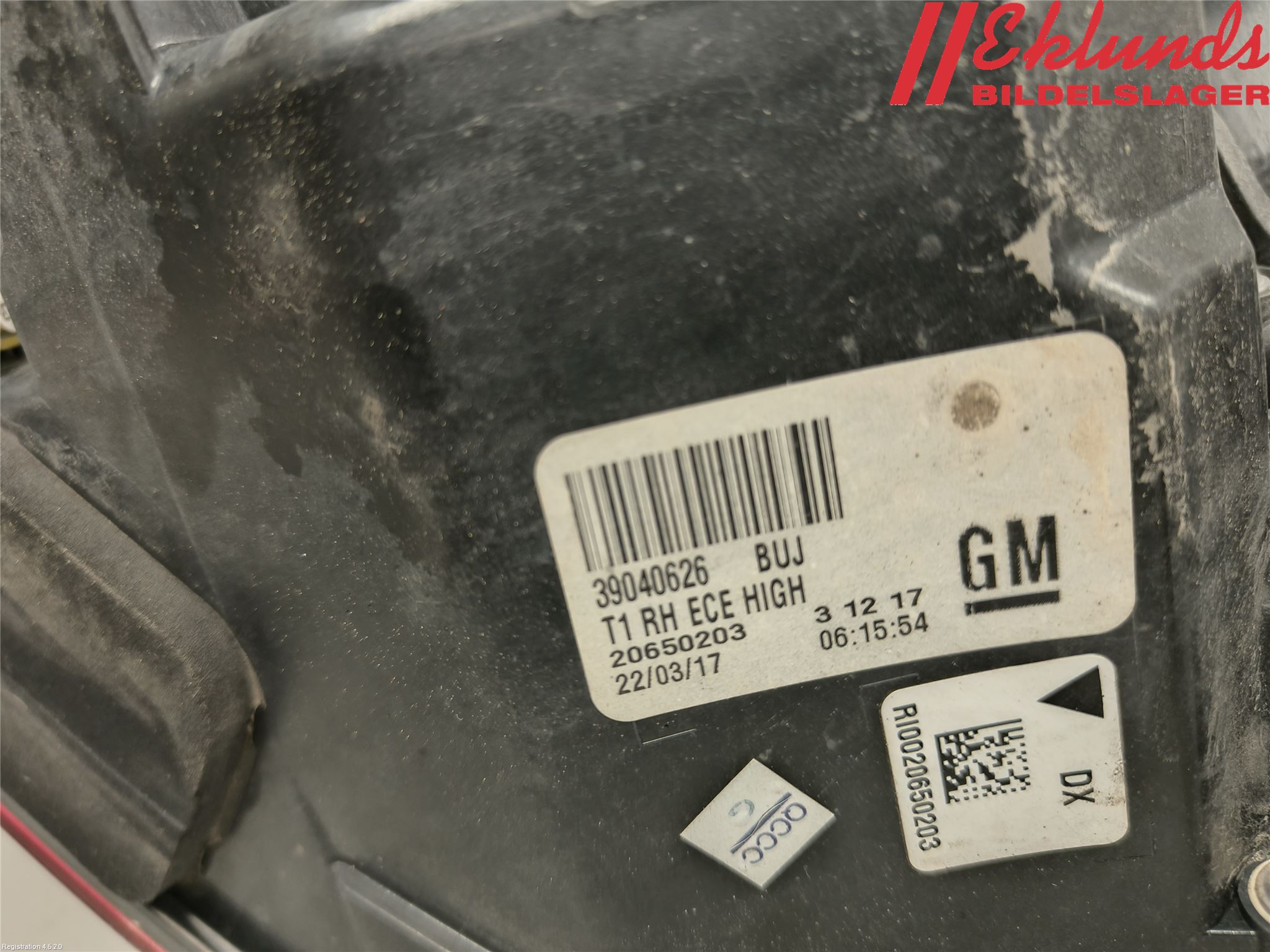 Opel INSIGNIA 17- Bakljus Höger