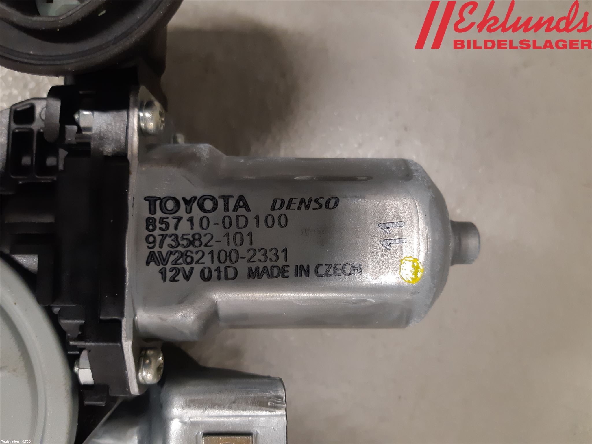 Toyota YARIS XP130 15-20 Fönsterhiss El Kompl