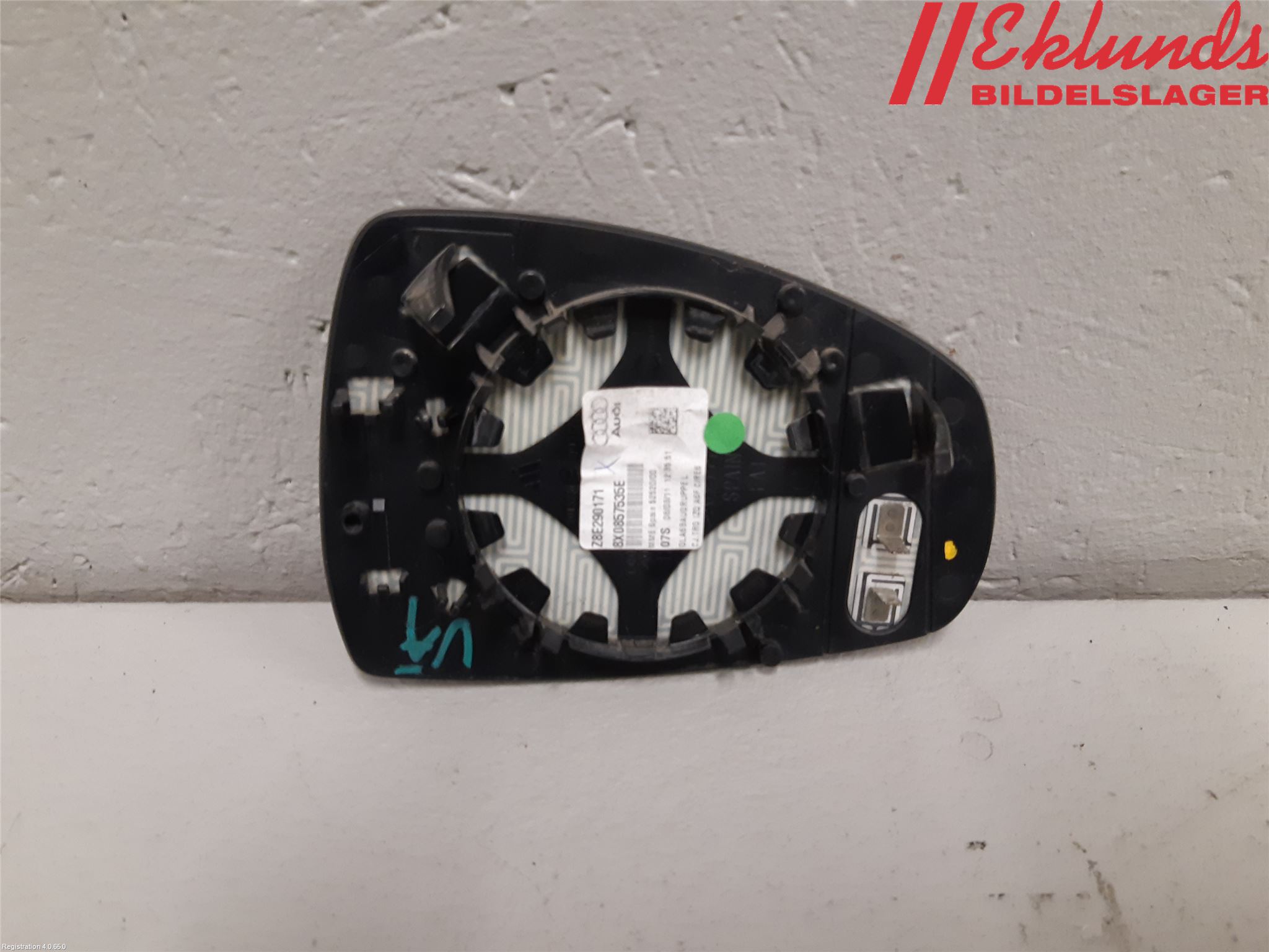 Audi A1/S1 11-18 Spegelglas Vä