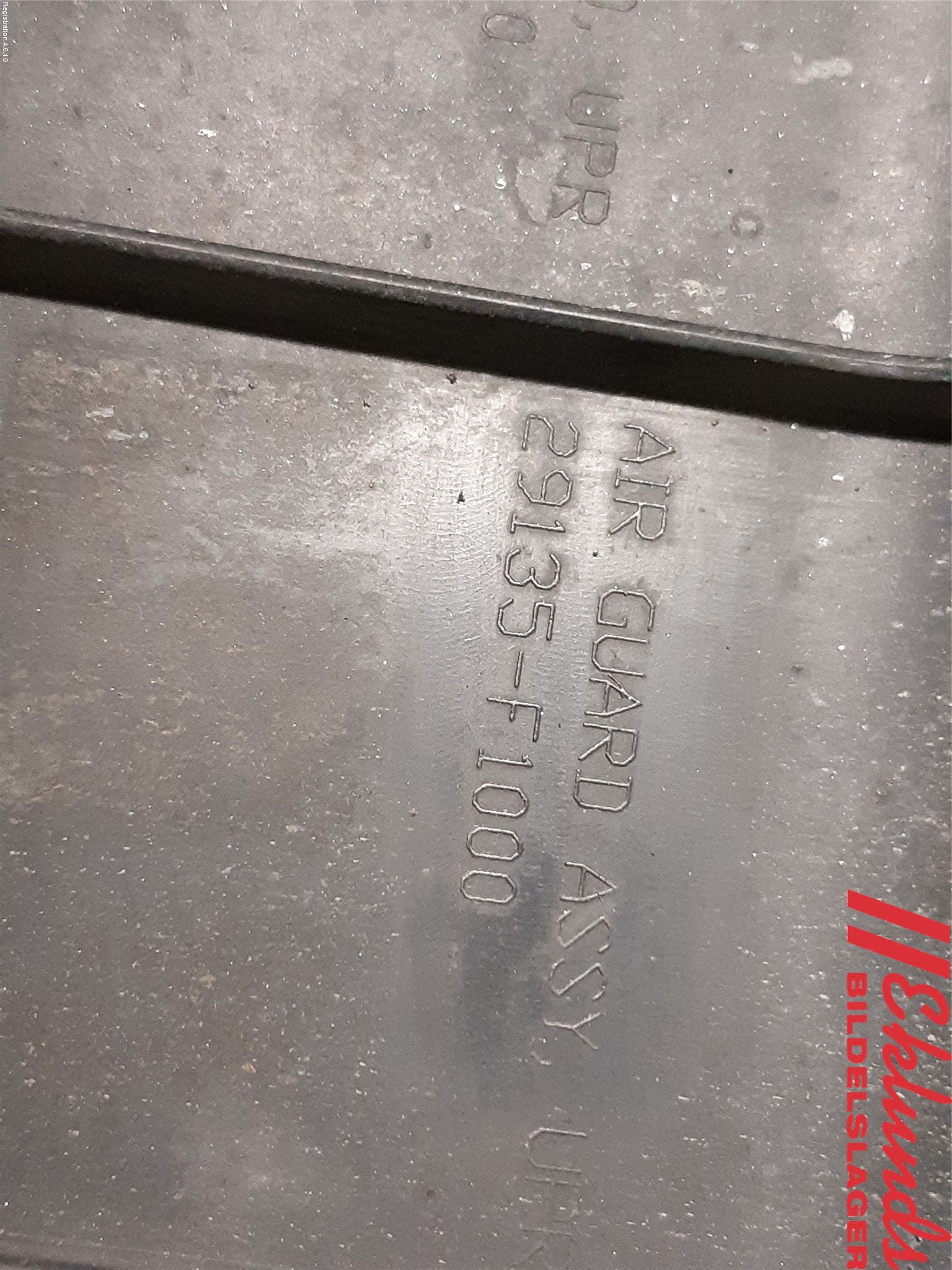 Kia SPORTAGE (QL) 16-21 Deflektor Plåt-Plast Kylning