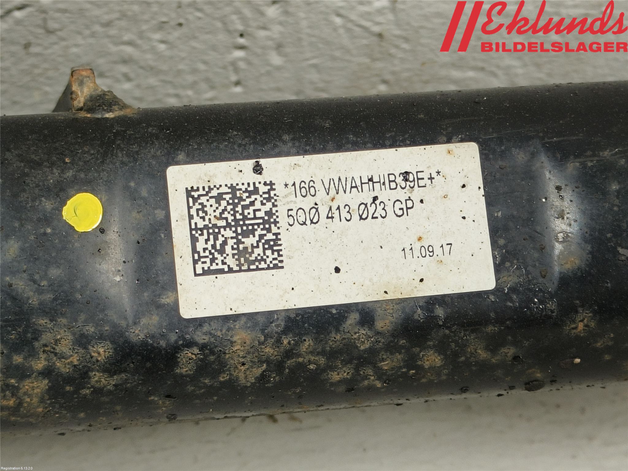 Volkswagen VW GOLF / E-GOLF VII 13-20 Fjäderben Fram Höger