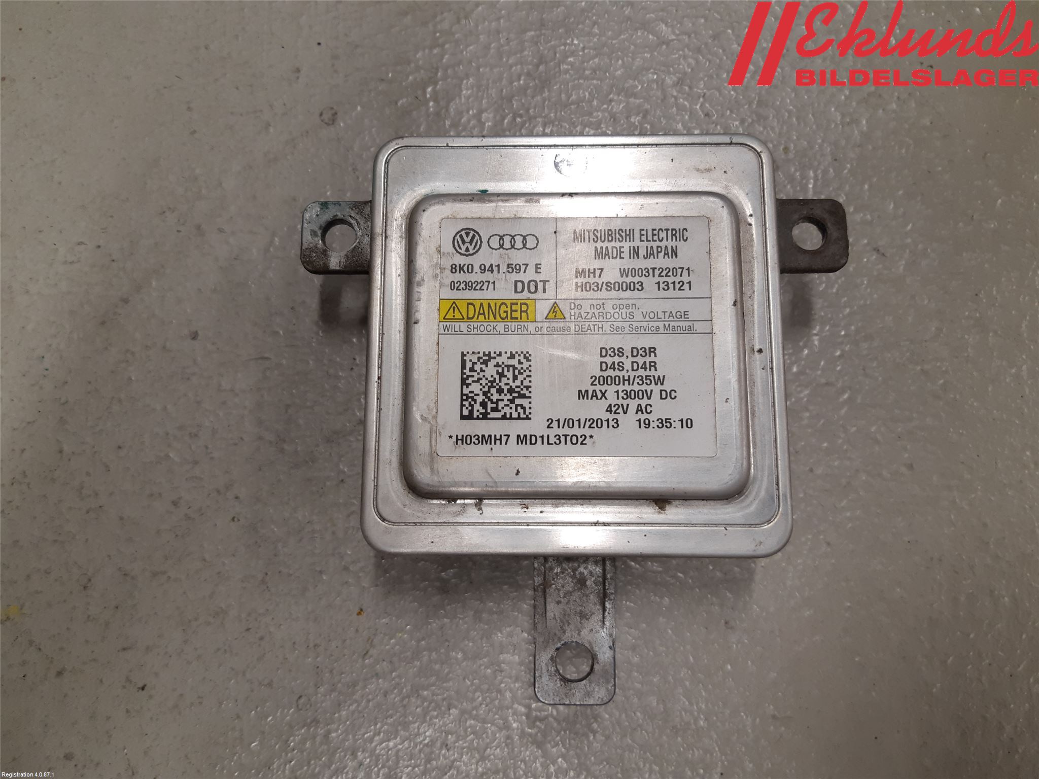 Audi A4 12-15 Styrenhet Strålkastare