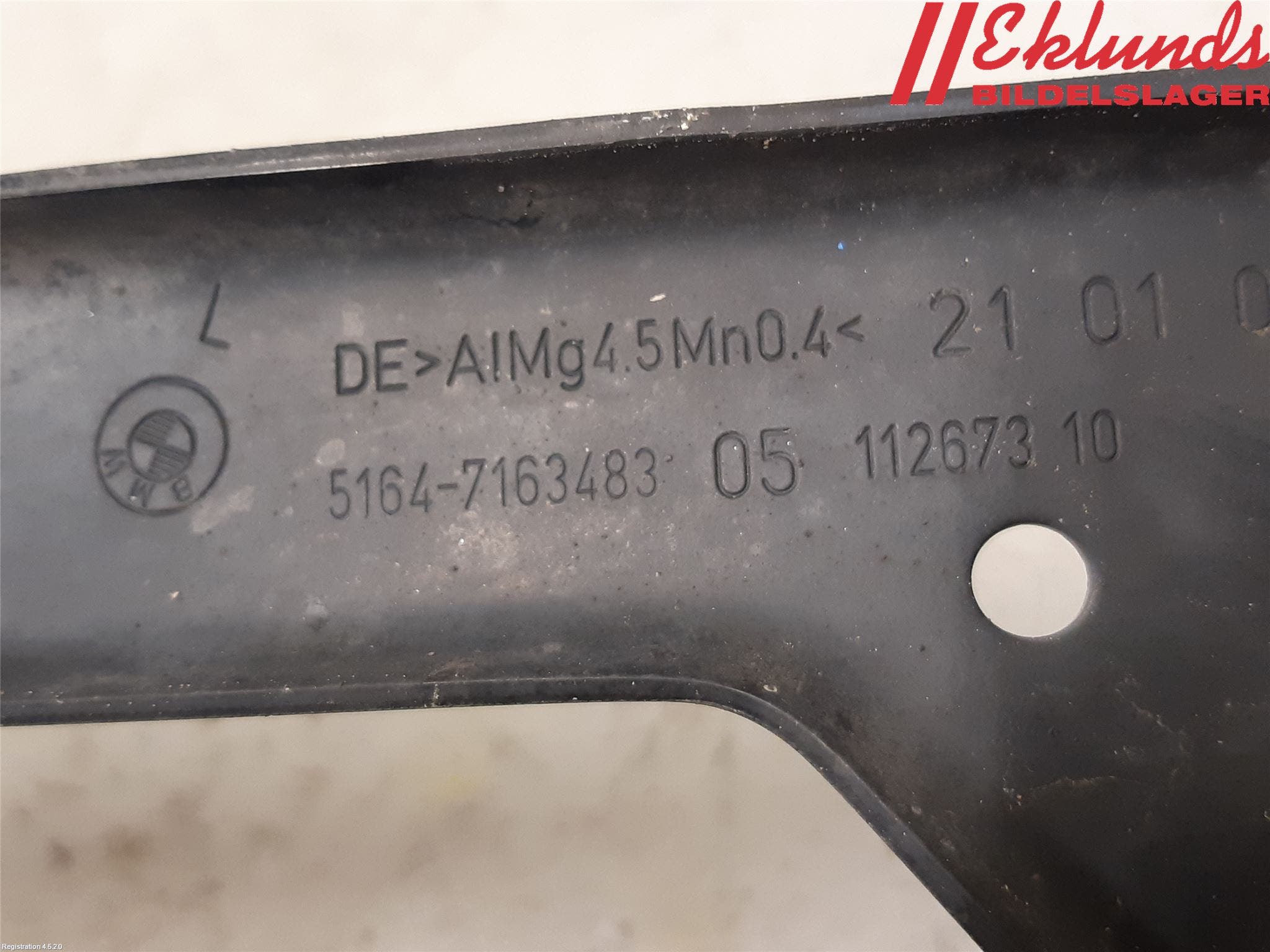 BMW 5 E60/61 Sed/Tou 02-10 Frontplåt