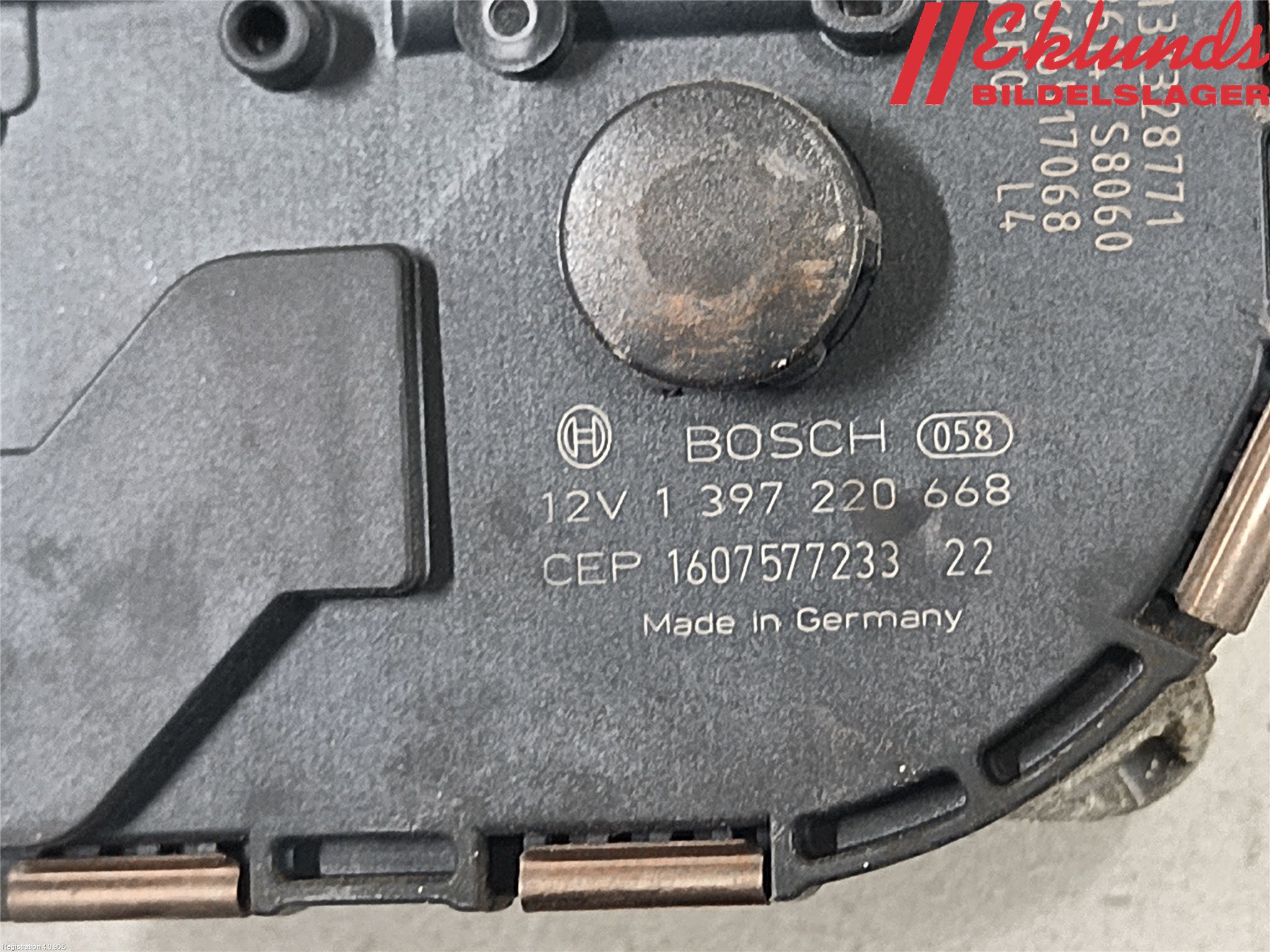 Volvo V70 14-16 Torkarmotor Vindruta