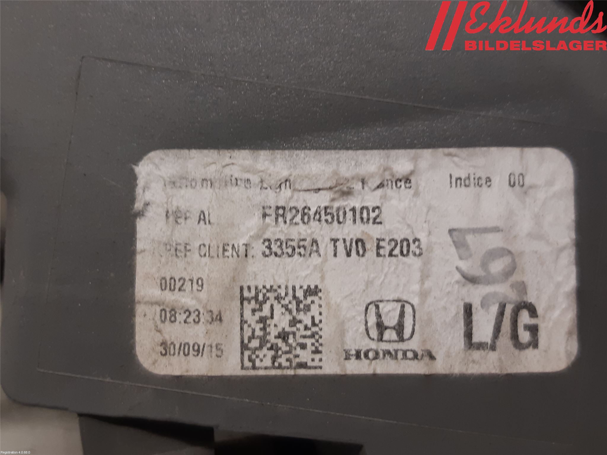 Honda CIVIC 12-16 Bakljus Vänster