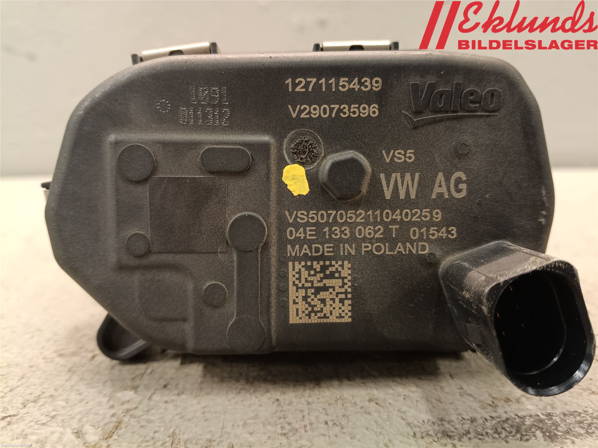 Volkswagen VW GOLF / E-GOLF VIII 20- Injspjällhus