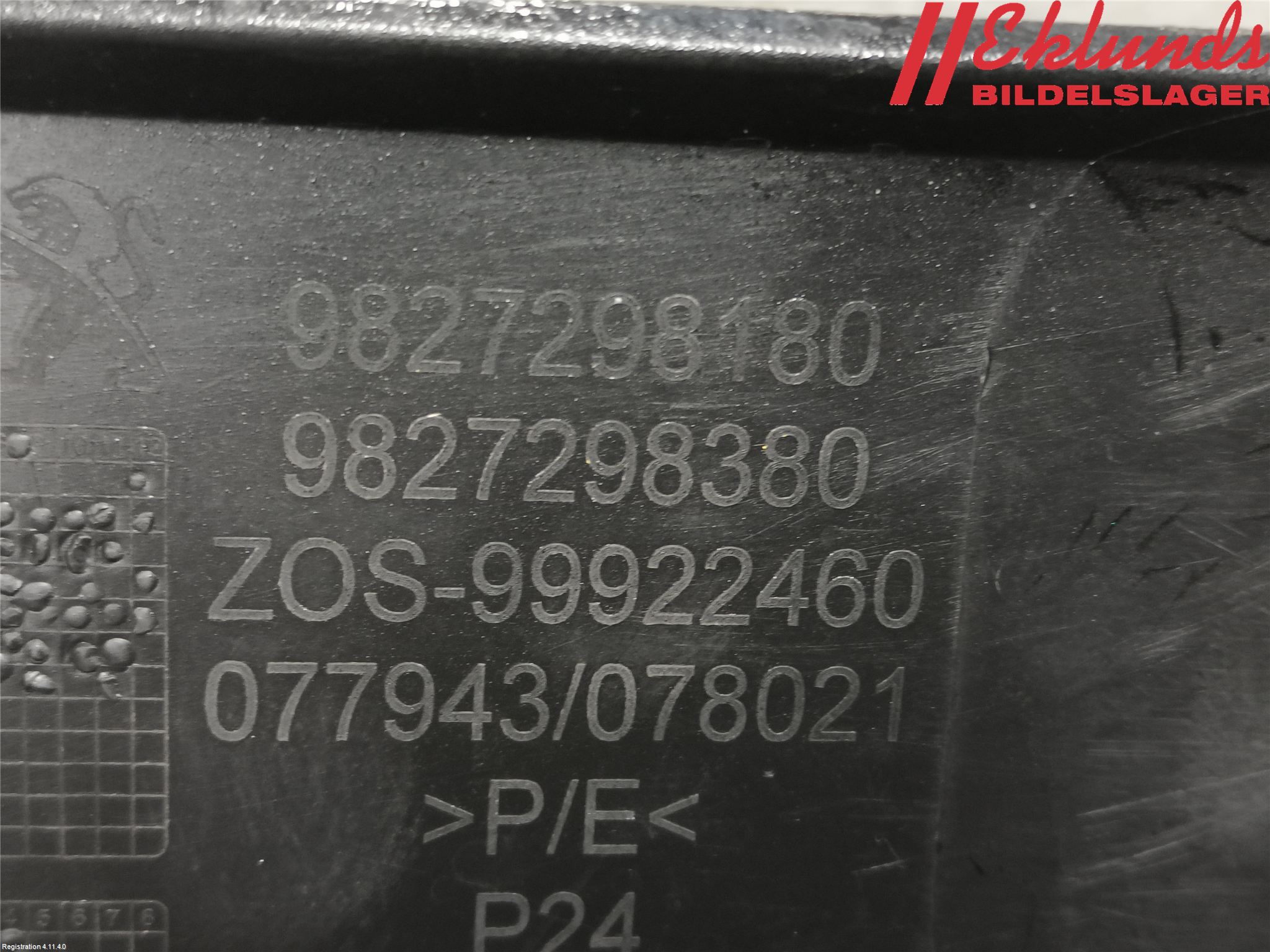 Peugeot 2008/E-2008 20- Stötfångardel Bak Vä