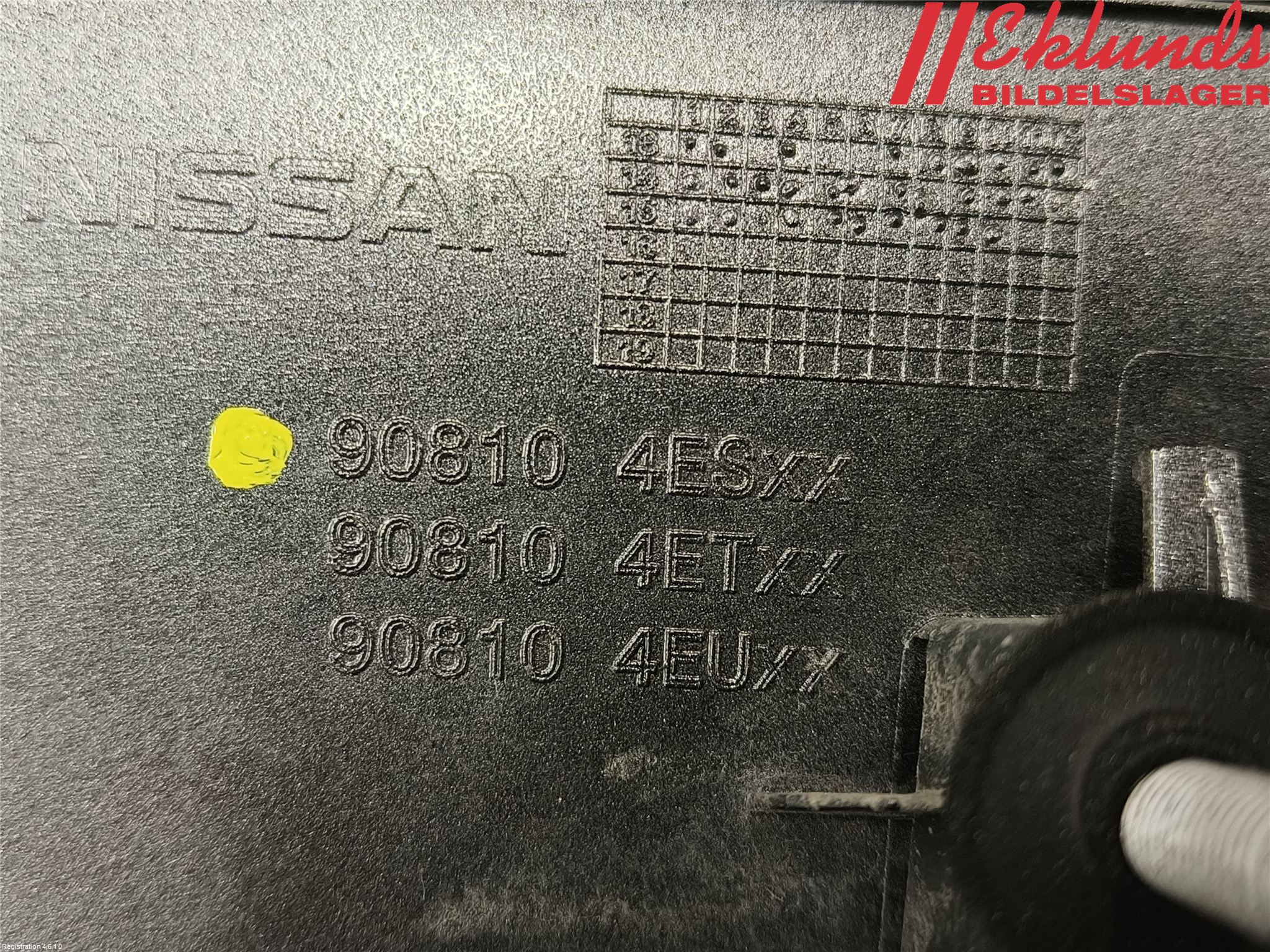 Nissan QASHQAI 14-17 List Bak-Baklucka