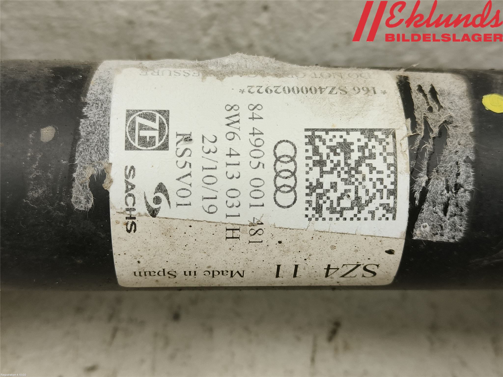 Audi A4/S4 B9 20- Fjäderben Fram Vänster