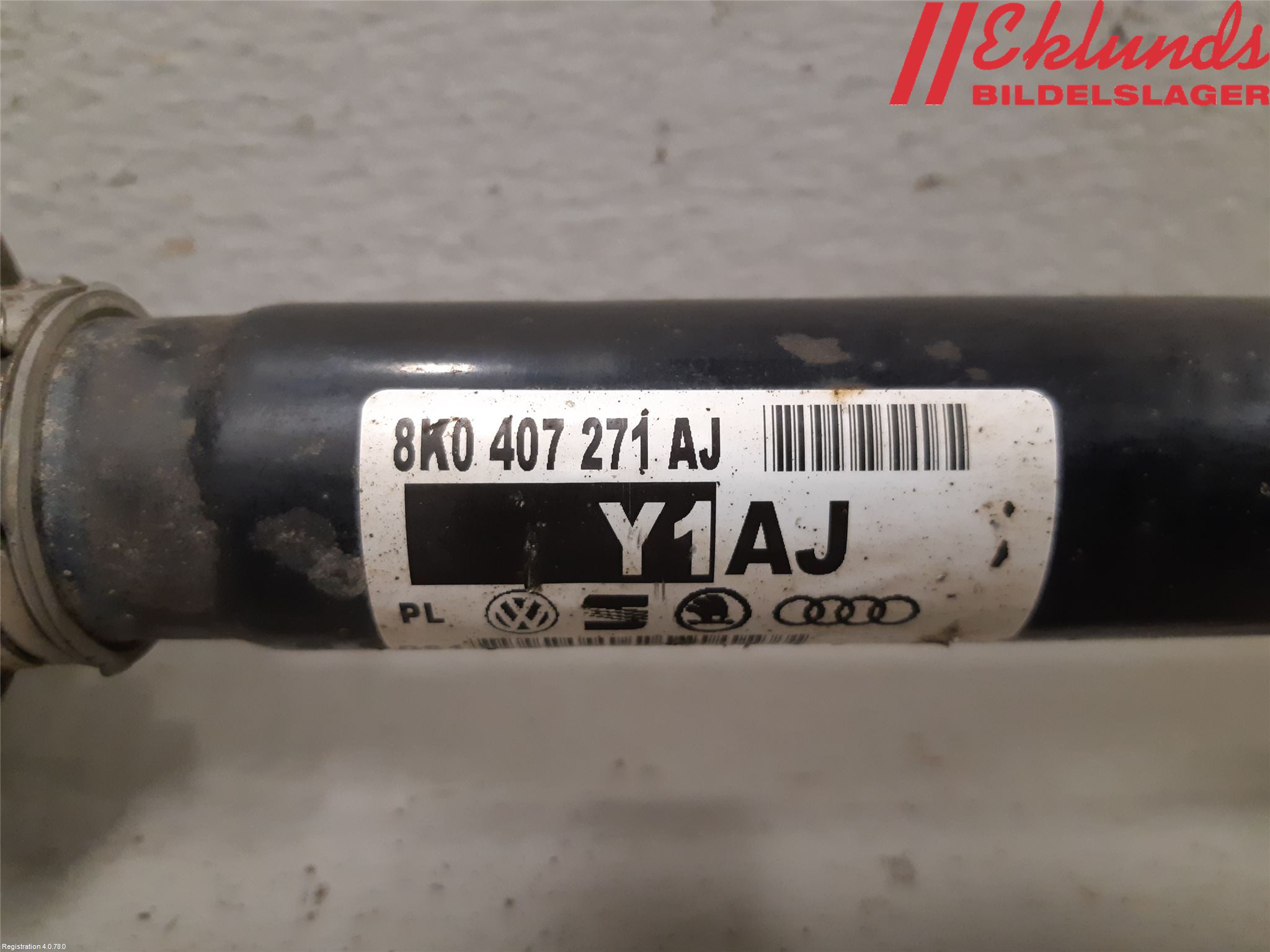 Audi A4 12-15 Drivaxel Fram Höger