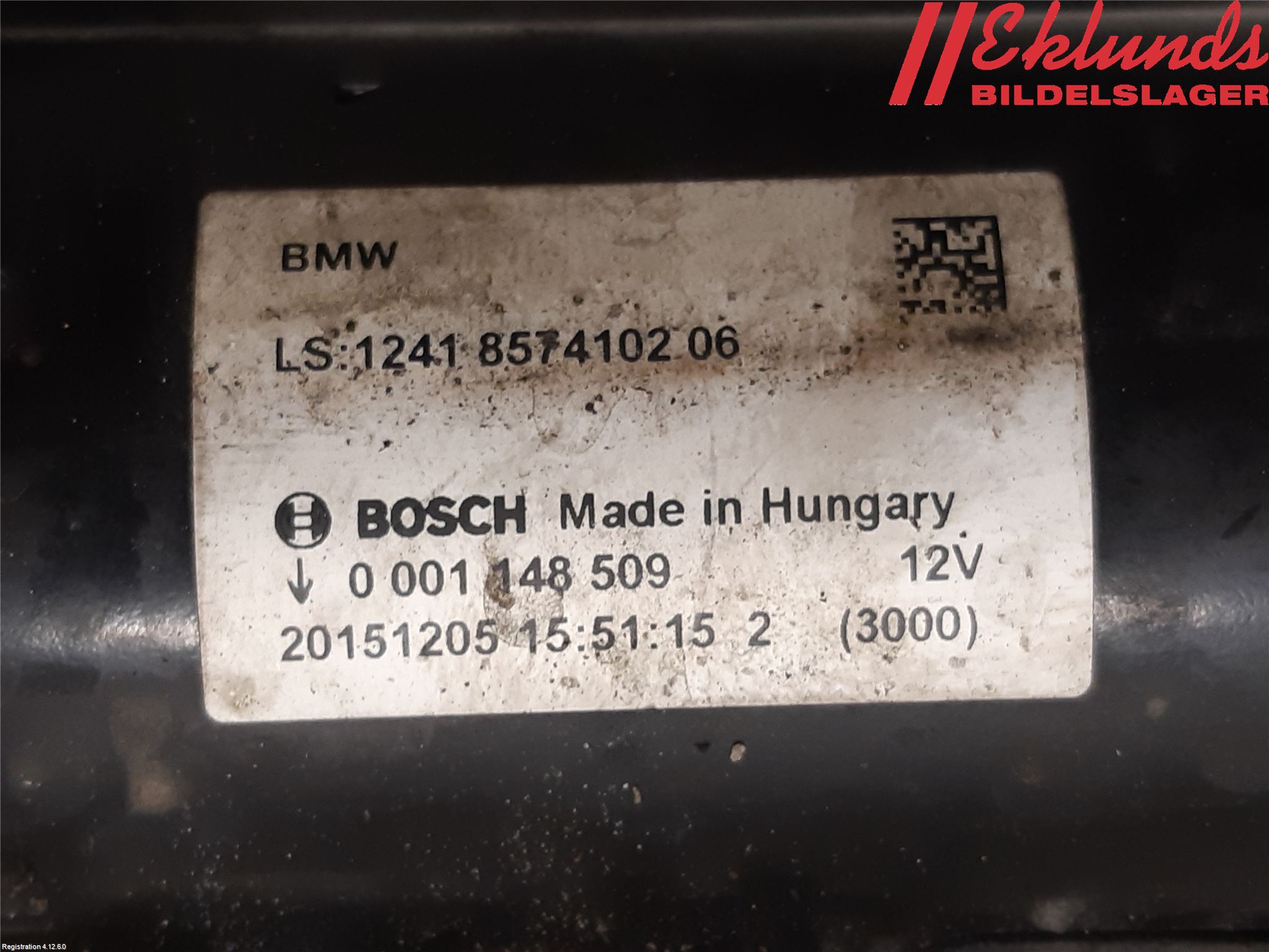 BMW X4 F26 14-18 Startmotor Diesel