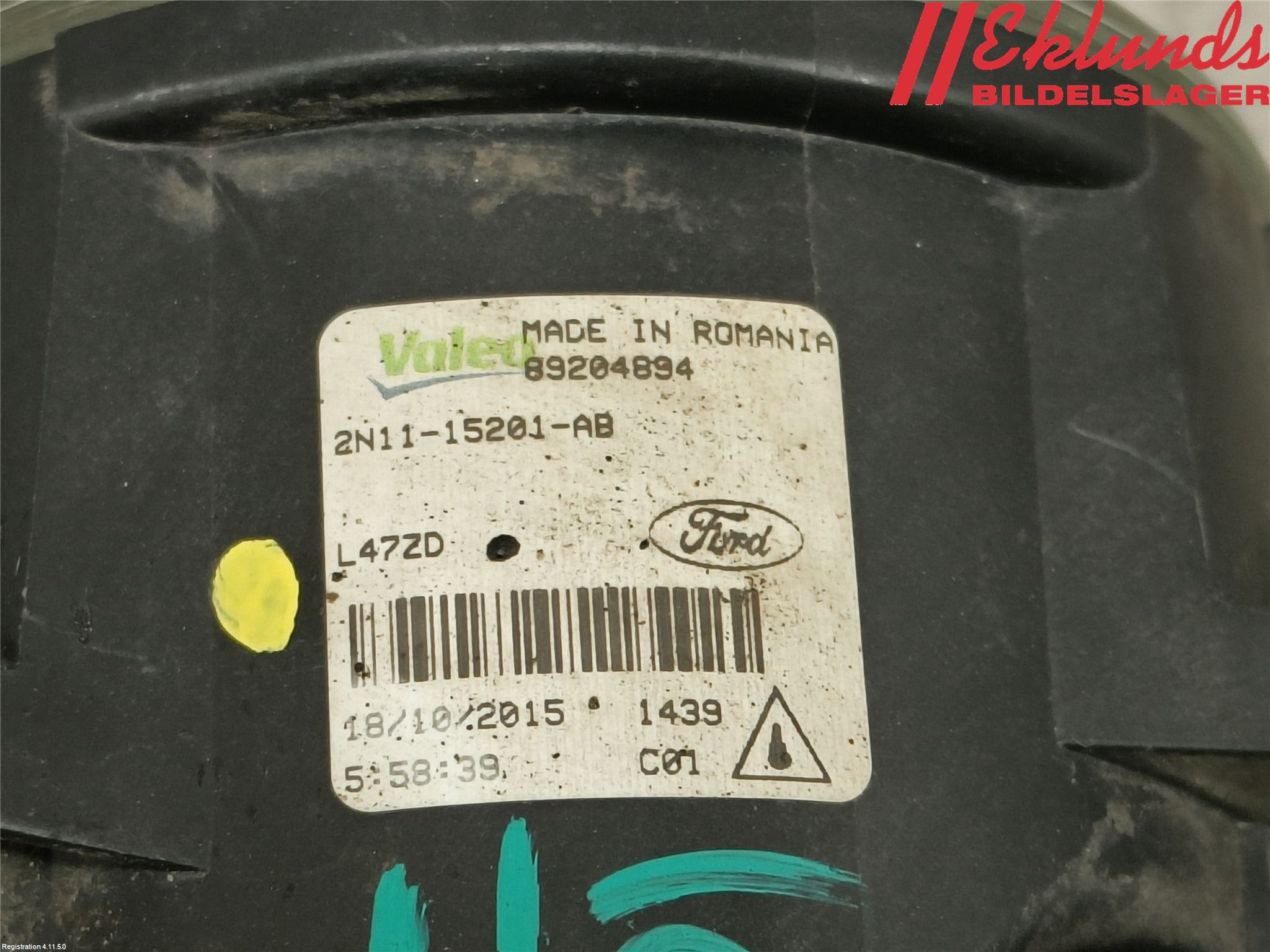 Ford TRANSIT/TOURNEO CONNECT 13-22 Dimljus-Varselljus Fram