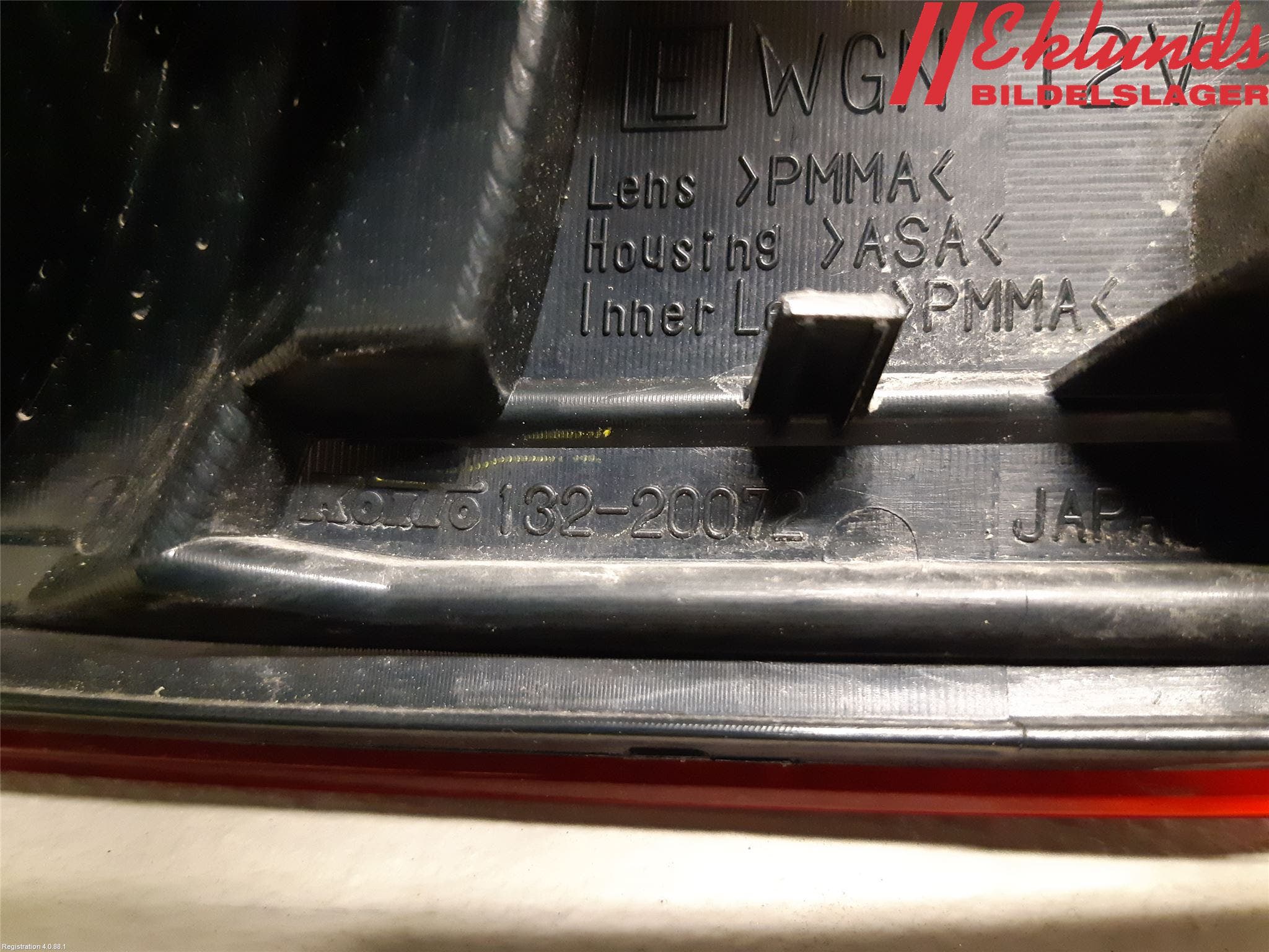 Subaru OUTBACK 10-15 Bakljus Lucka Vä