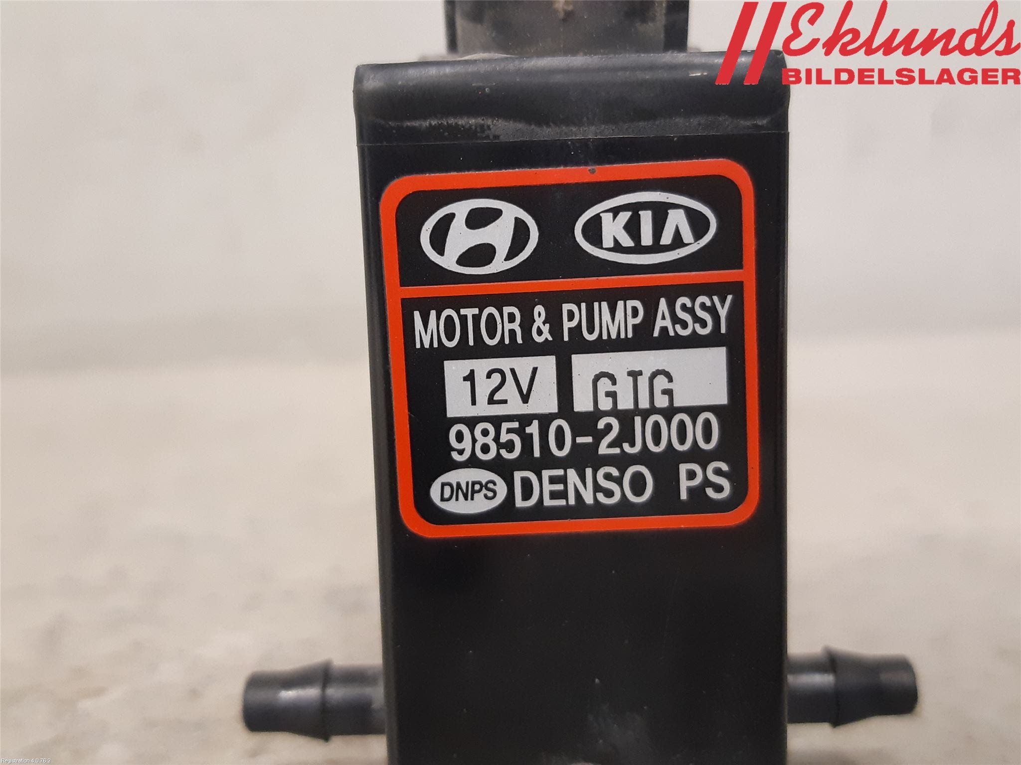 Kia RIO 12-16 Spolarpump Vindruta