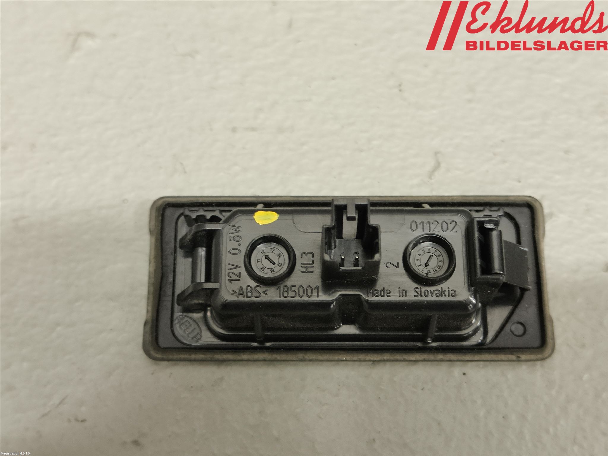 Volkswagen VW SHARAN 11- Skylt Belysning