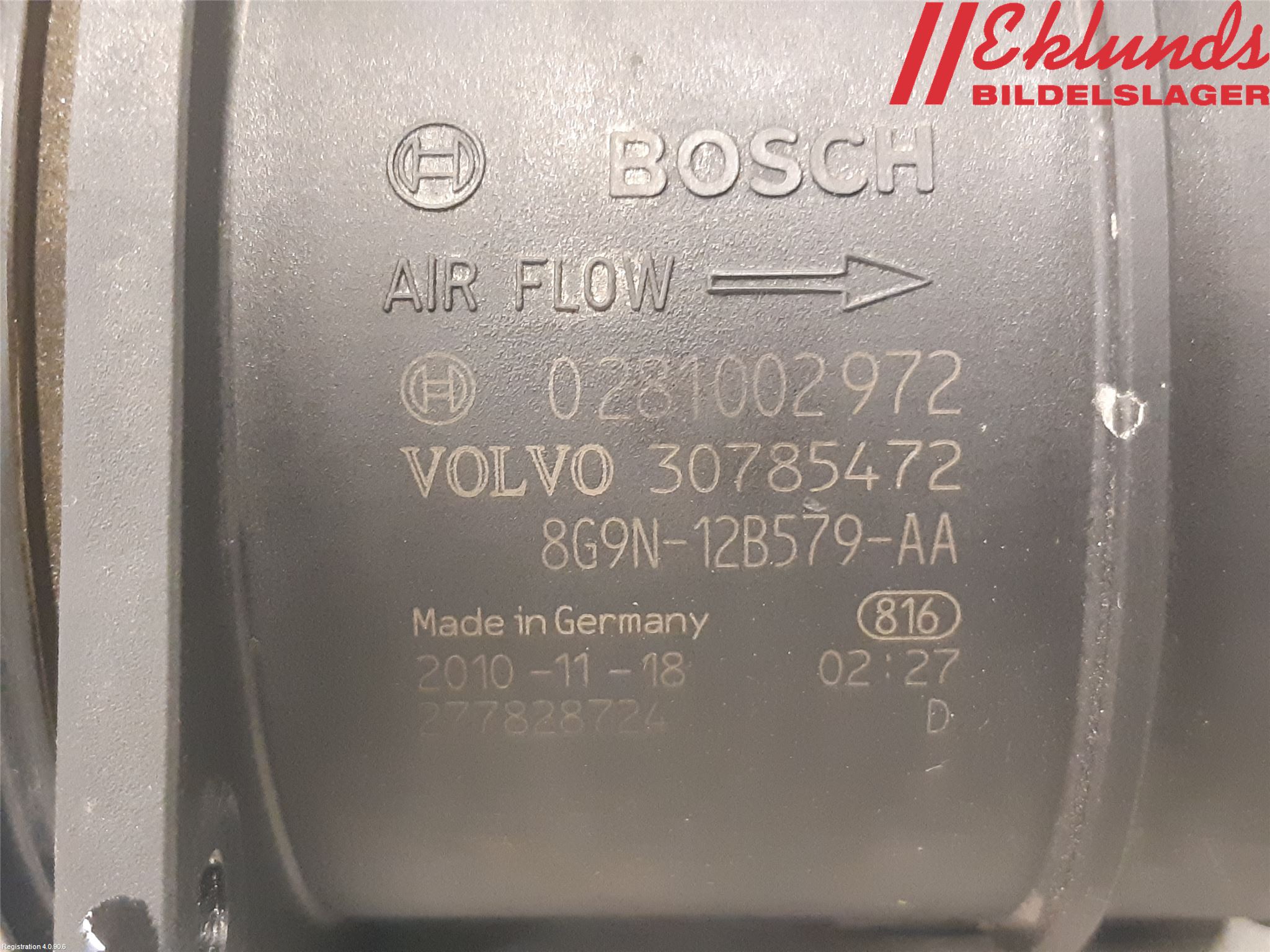 Volvo S60 11-13 Injluftmassamätare