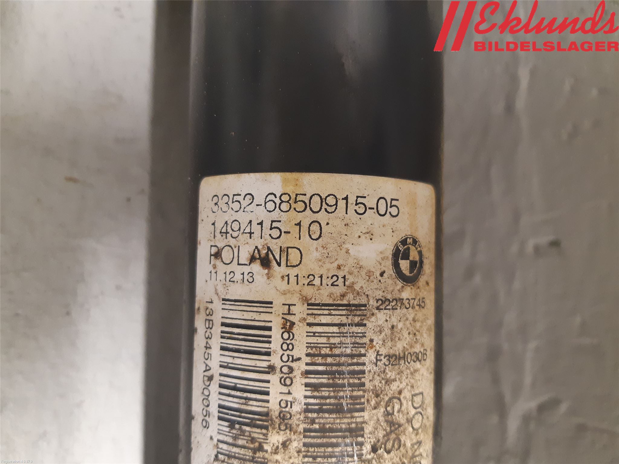 BMW 4 F32/F33/F82/F83 13-20 Stötdämpare Bak