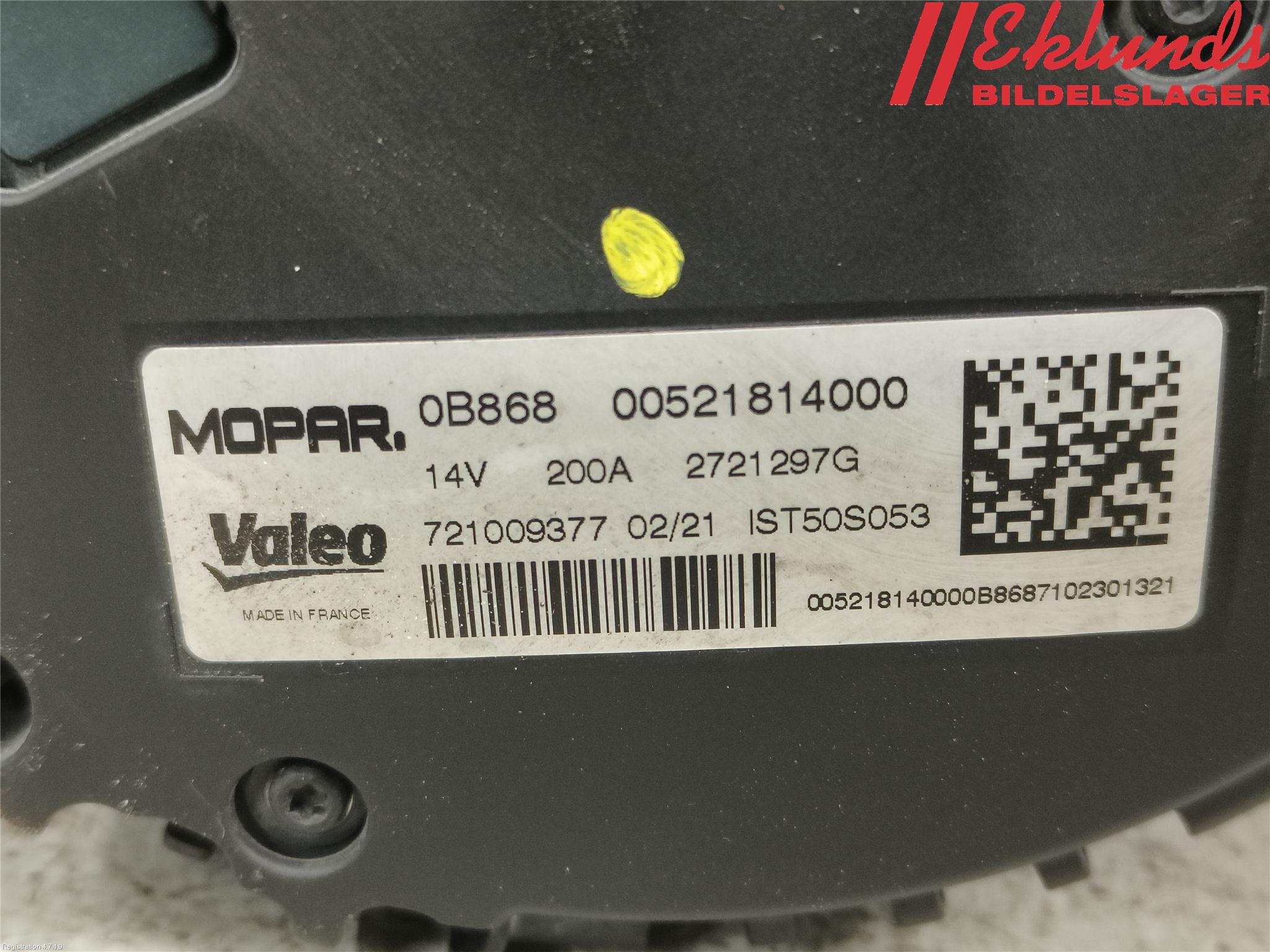 Fiat 500 07- Generator