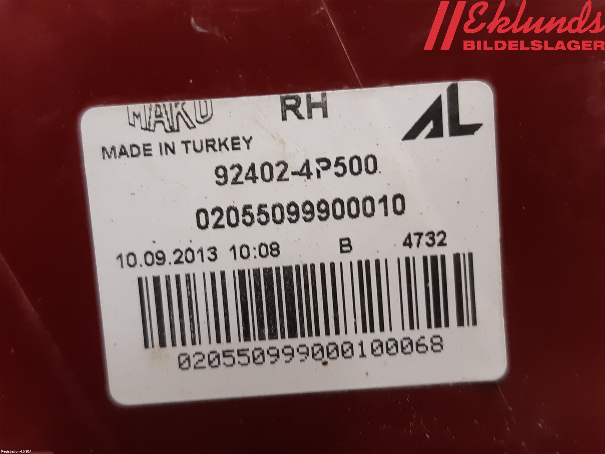 Hyundai ix20 Bakljus Höger