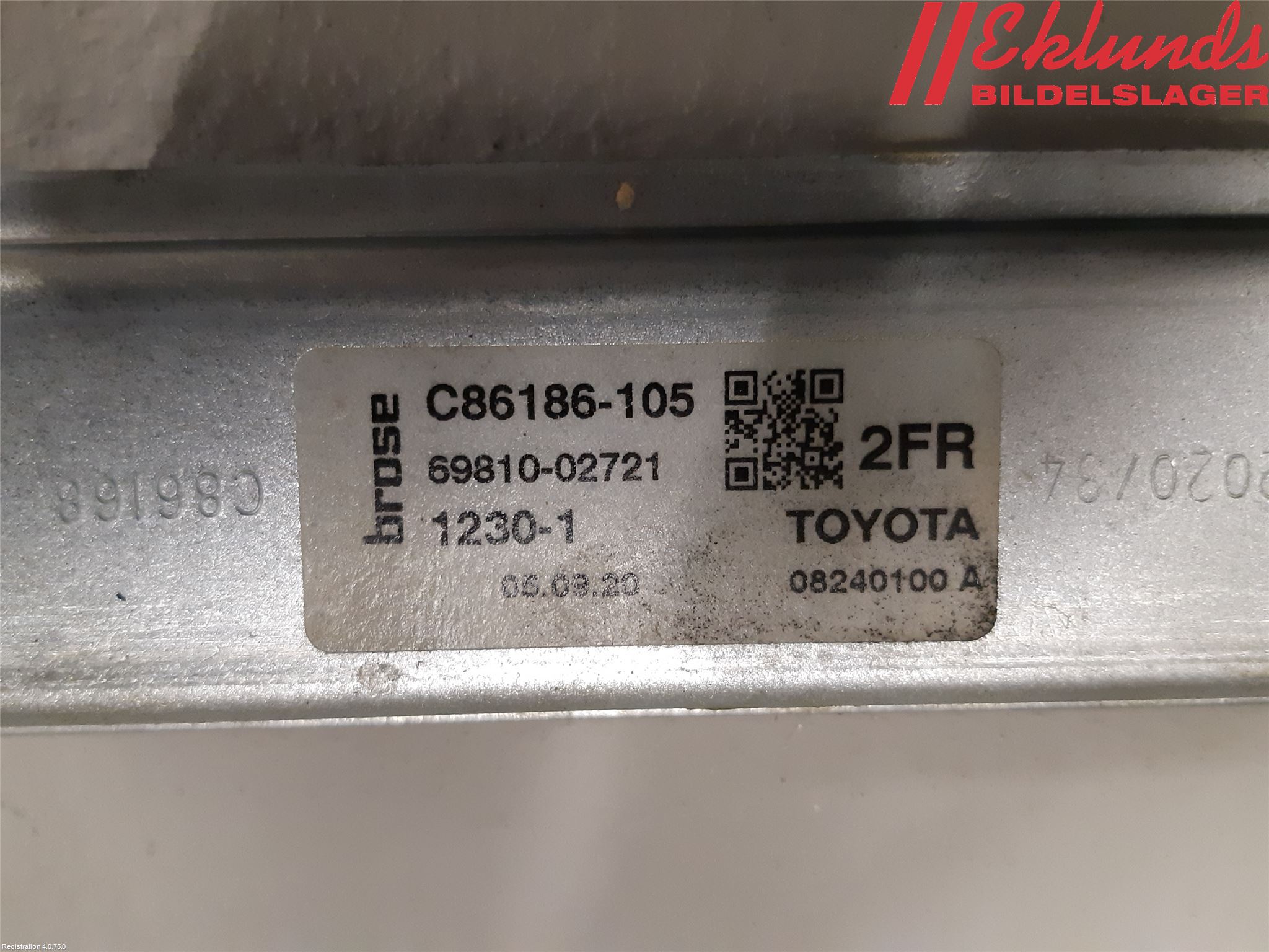 Toyota COROLLA 19- Fönsterhiss El Kompl