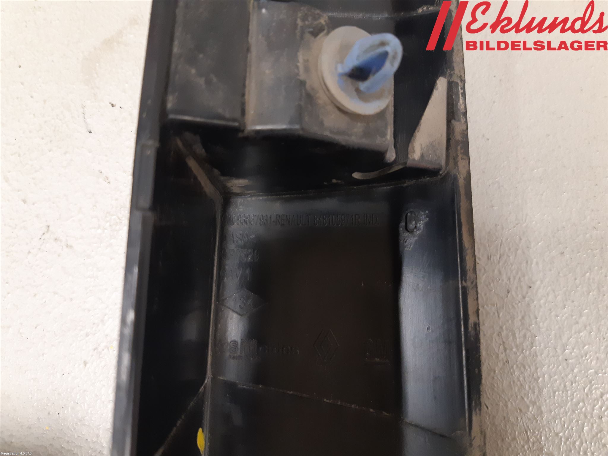 Opel VIVARO 15-19 Skylt Belysning Fäste