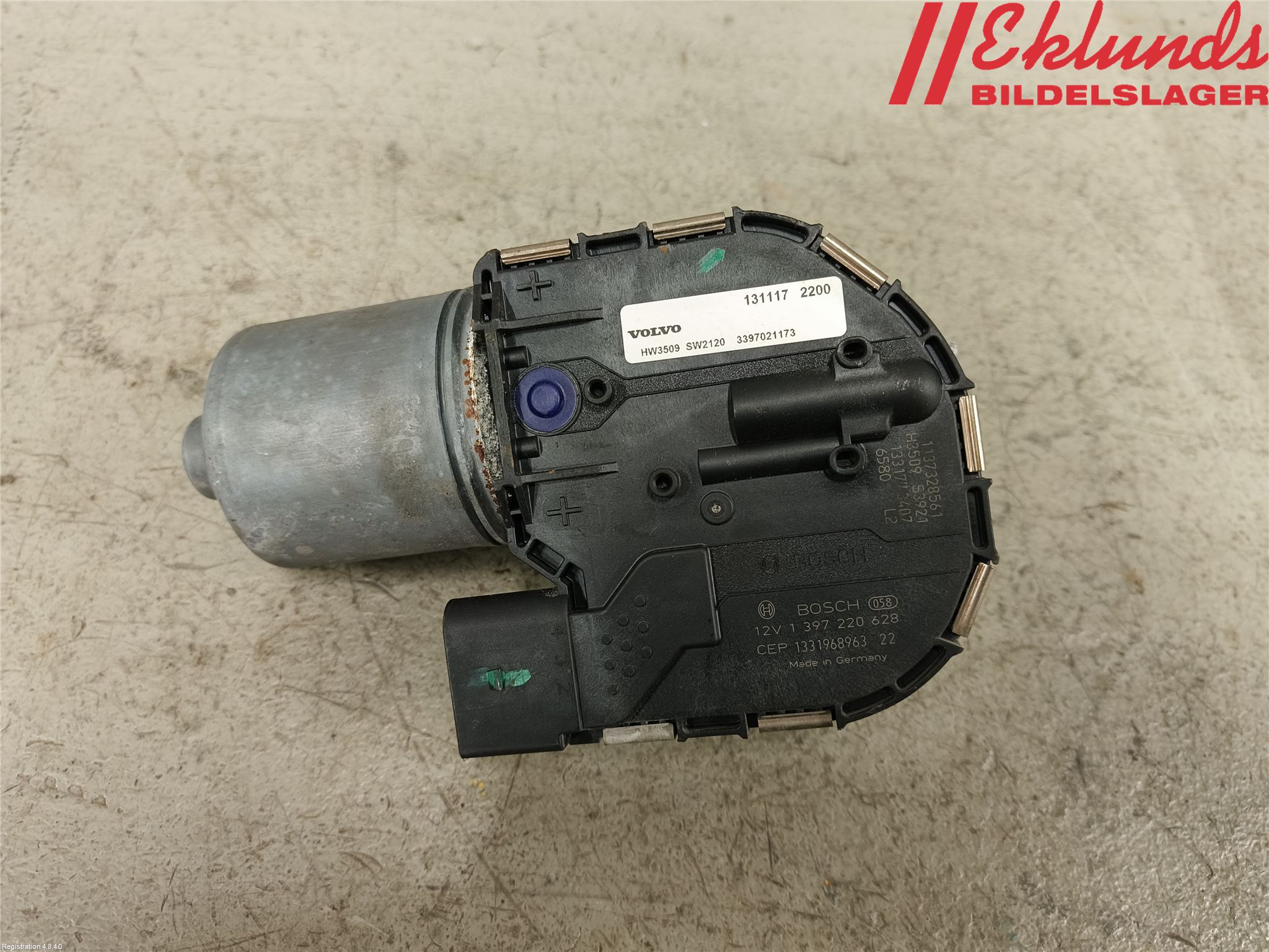 Volvo V60 14-18 Torkarmotor Vindruta