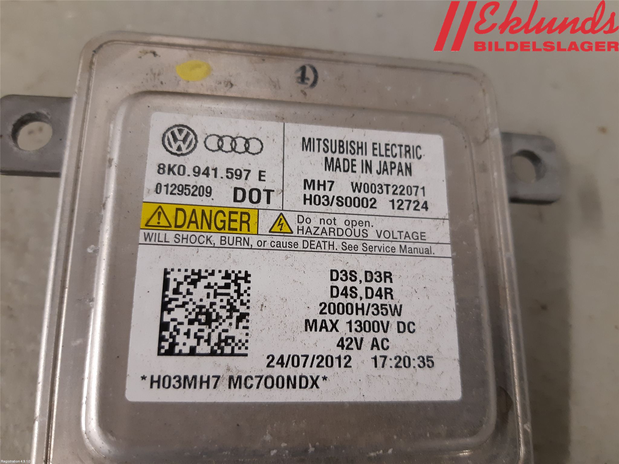 Audi A5 07-16 Styrenhet Strålkastare