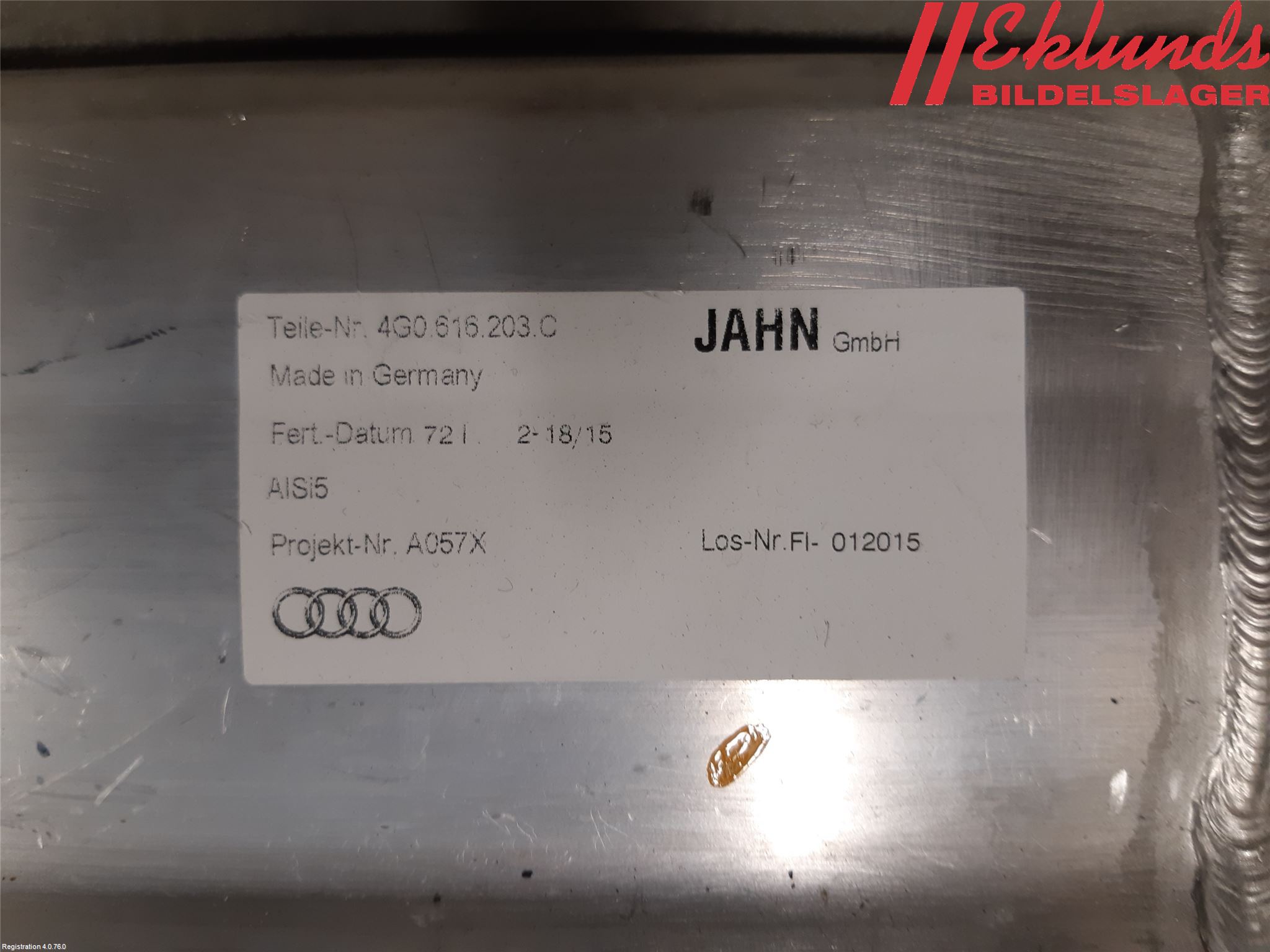 Audi A6 ALLROAD 12-18 Kompressor Stöt-Fjädring