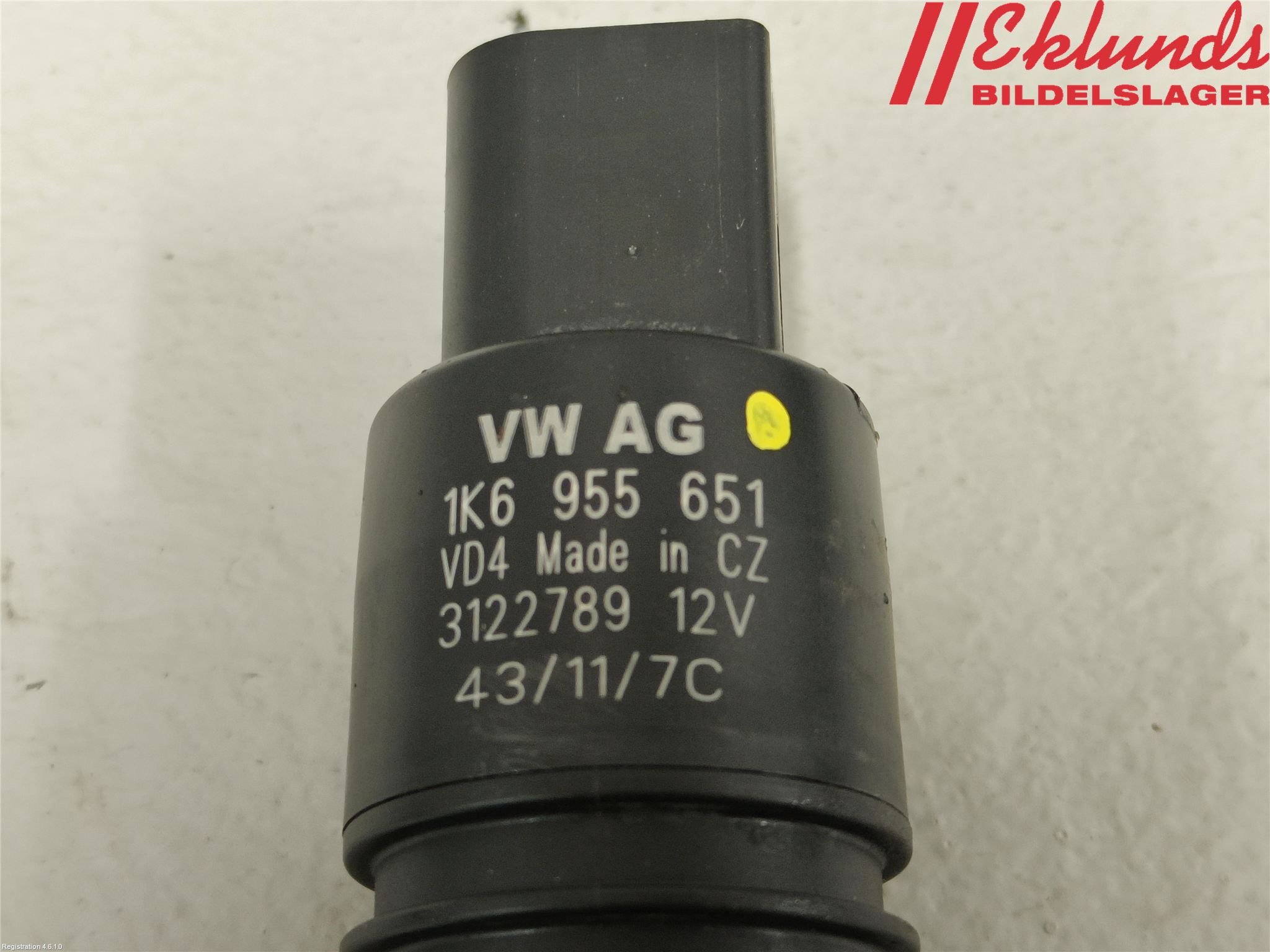 Volkswagen VW PASSAT 11-14 Spolarpump Vindruta