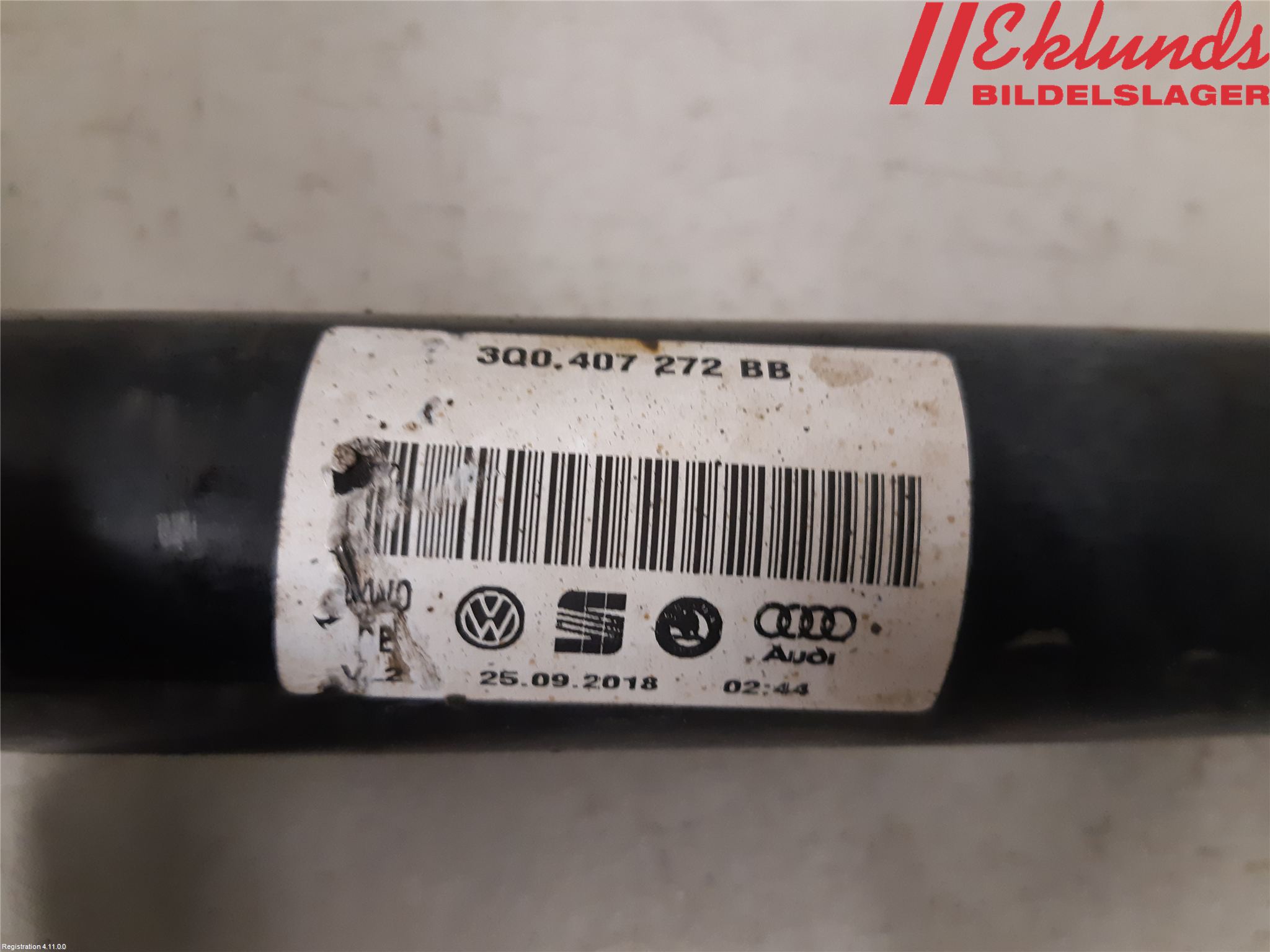 Volkswagen VW PASSAT 15-19 Drivaxel Fram Höger
