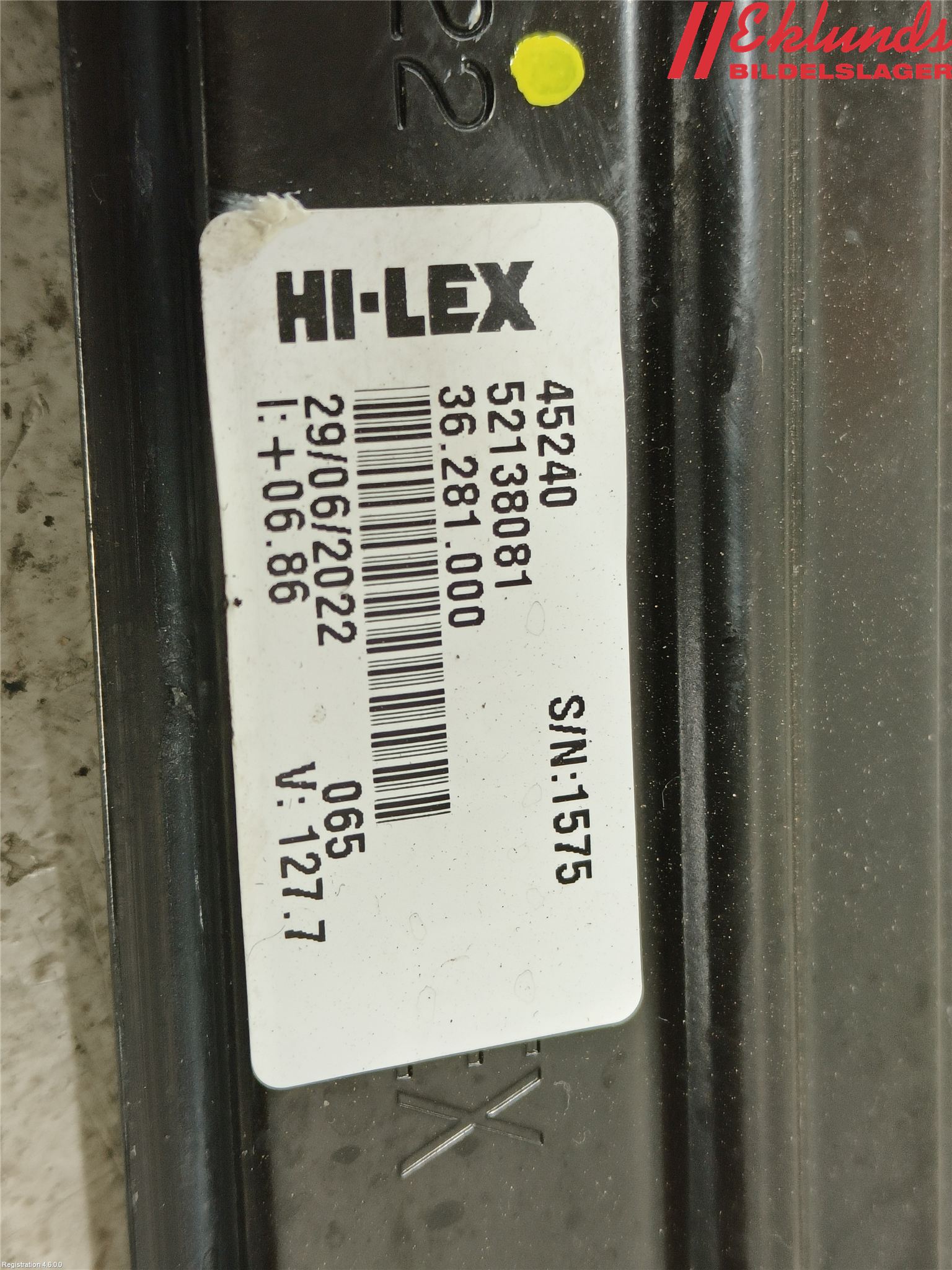 Fiat 500e 20- Fönsterhiss El Kompl