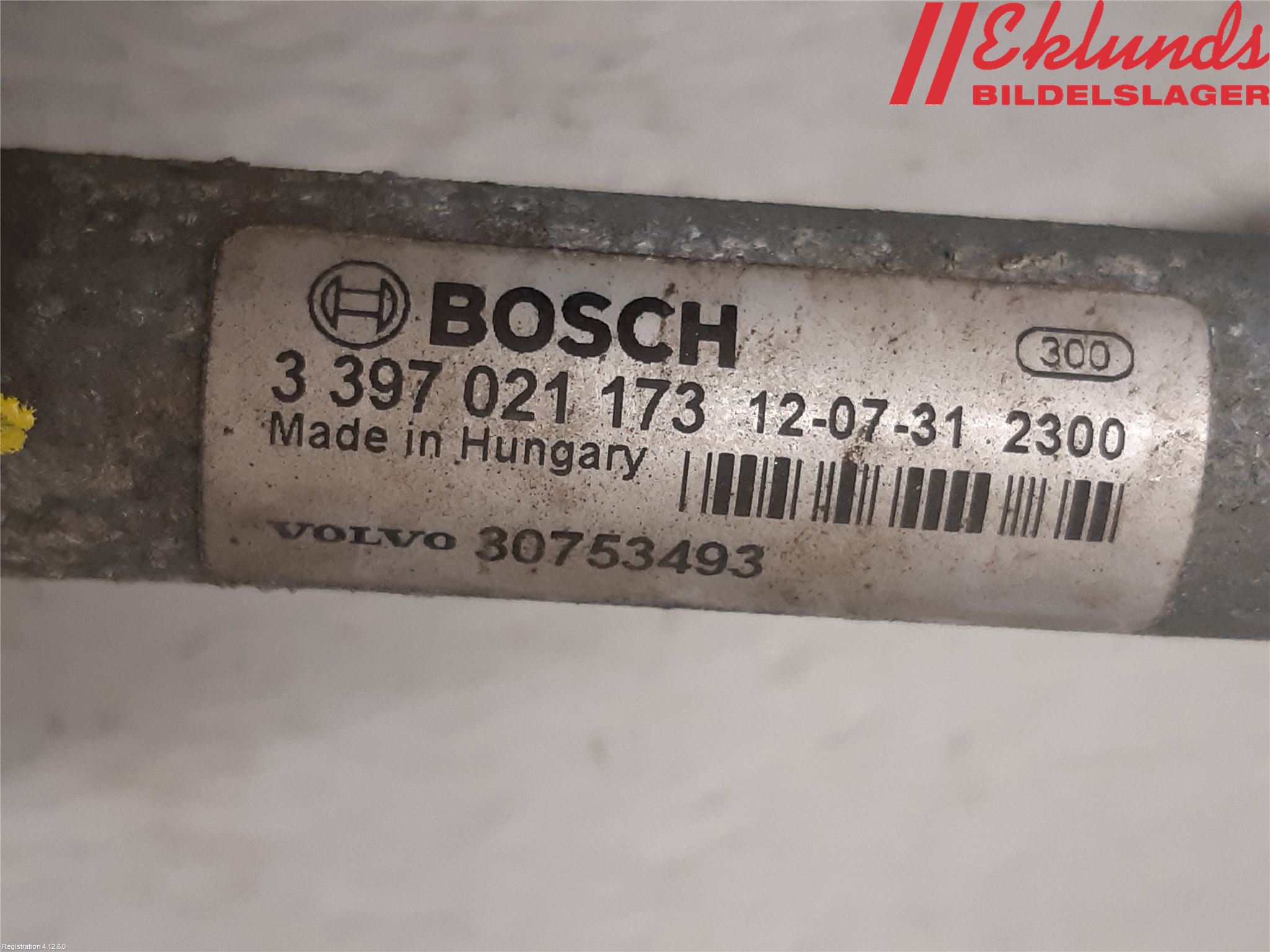 Volvo S60 11-13 Torkarmotor Vindruta