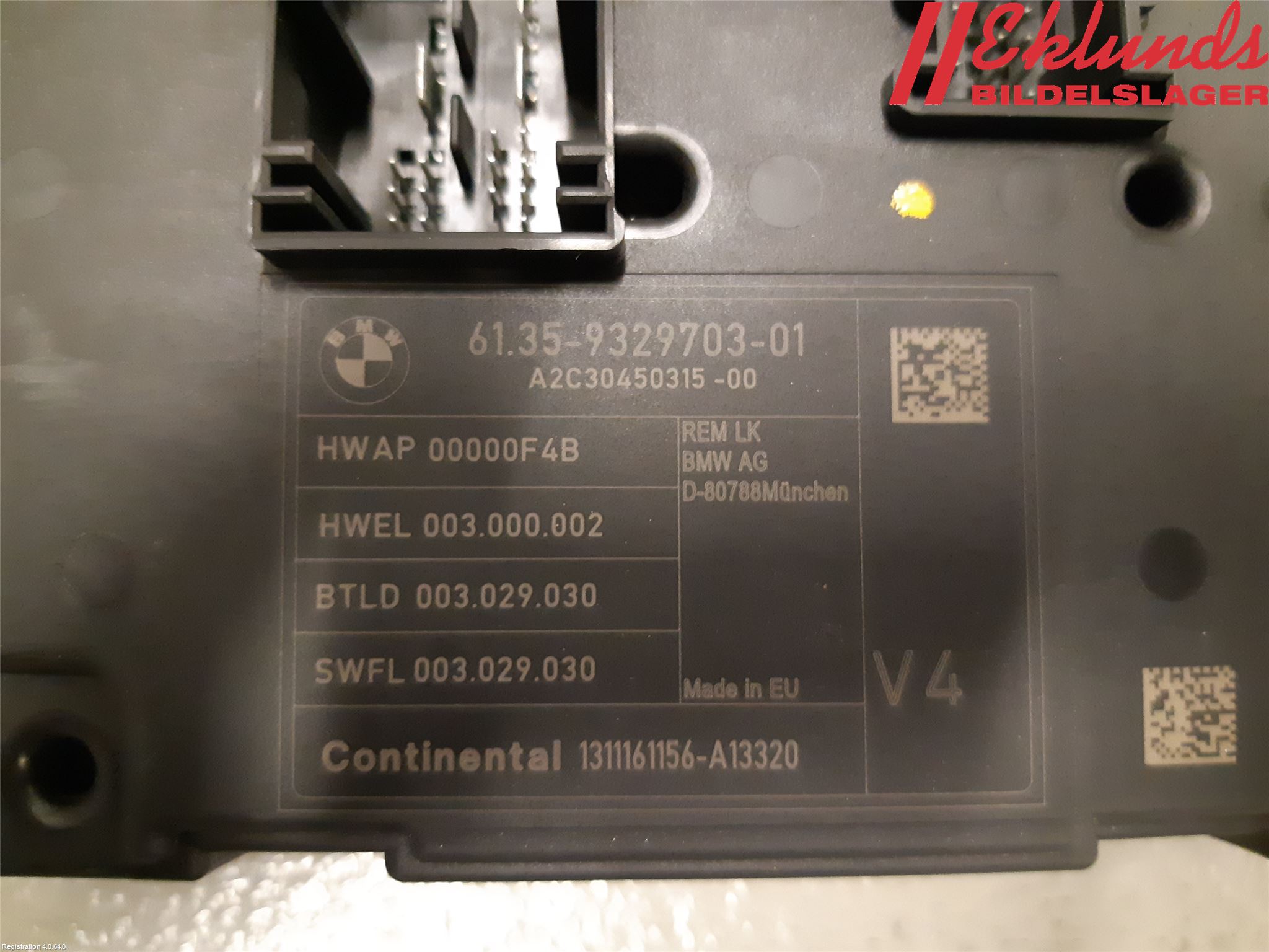 BMW 4 F32/F33/F82/F83 13-20 Styrenhet Övrigt
