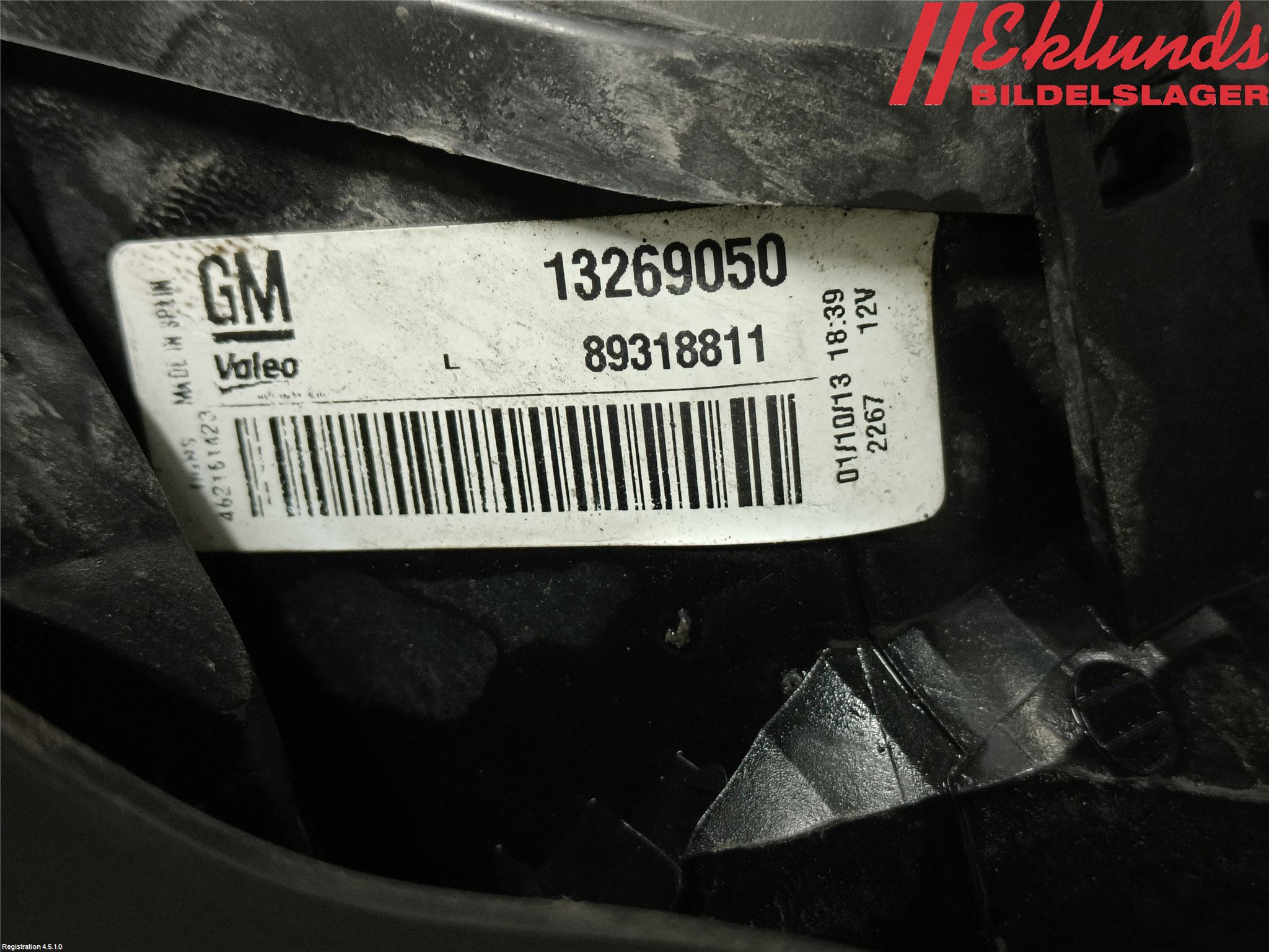 Opel CORSA D 07-14 Bakljus Vänster