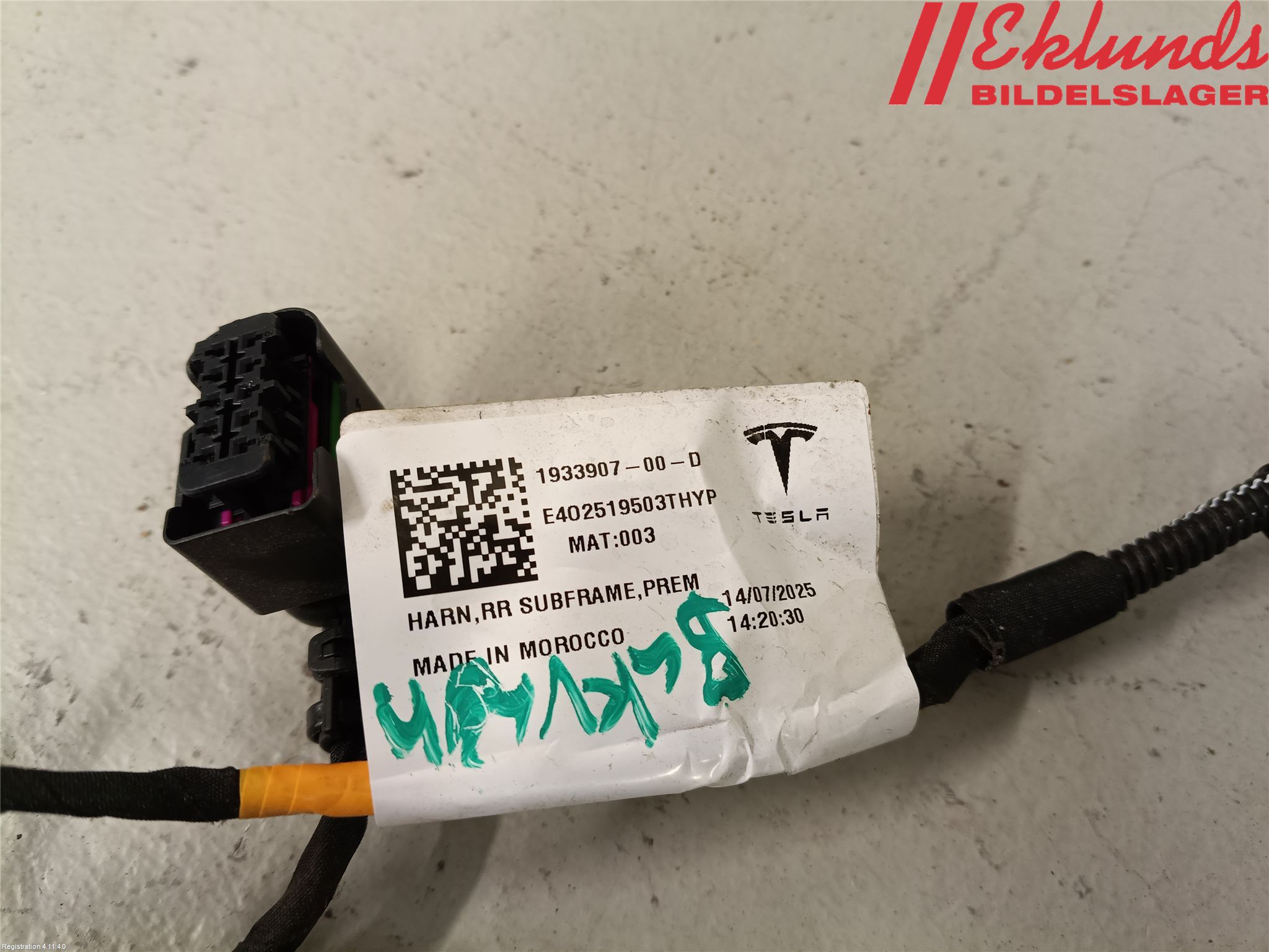 Tesla MODEL Y 21- Kabelhärva