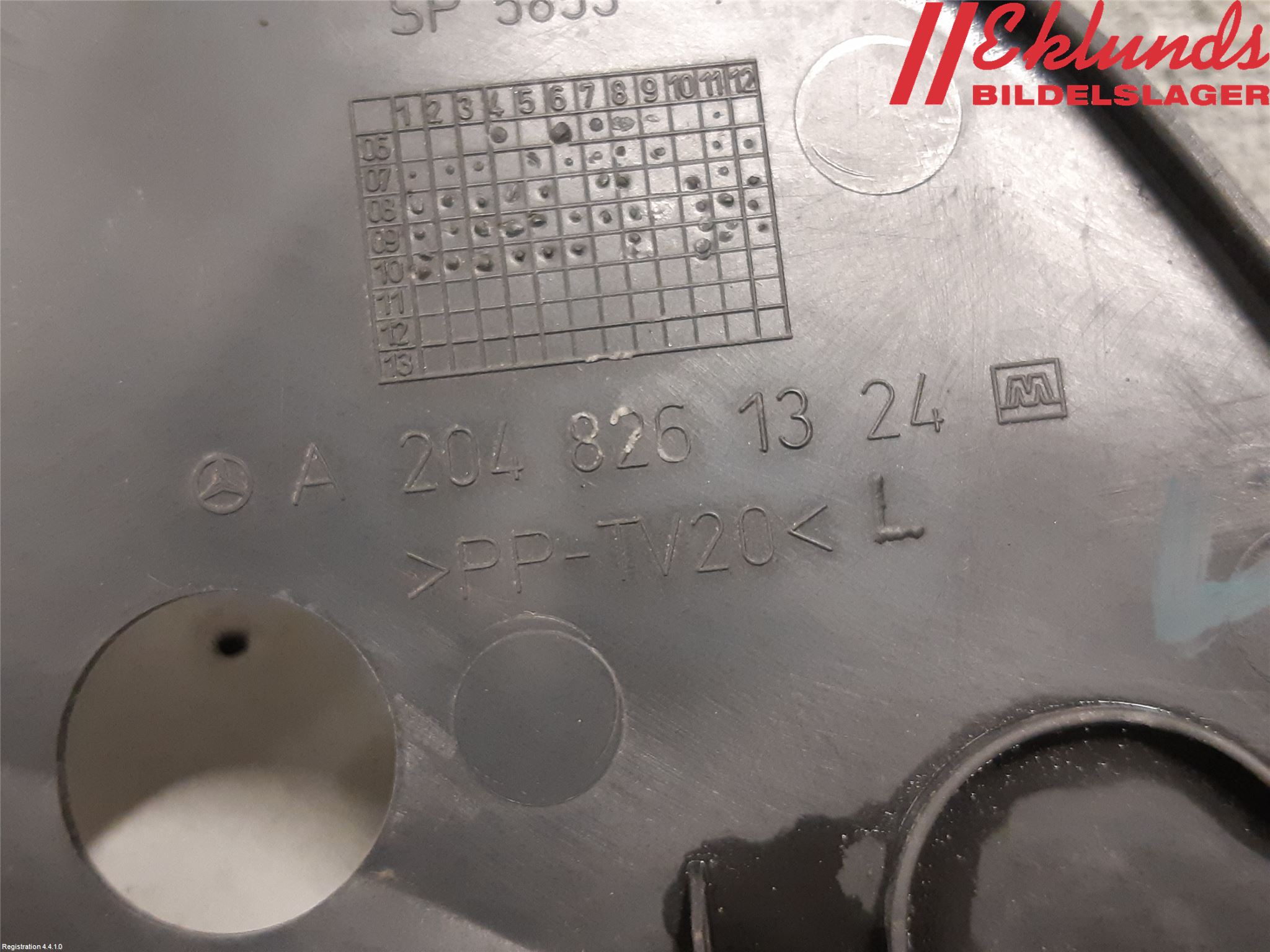 Mercedes-Benz MB C-KLASS (W204) 07-15 Täckplast Front