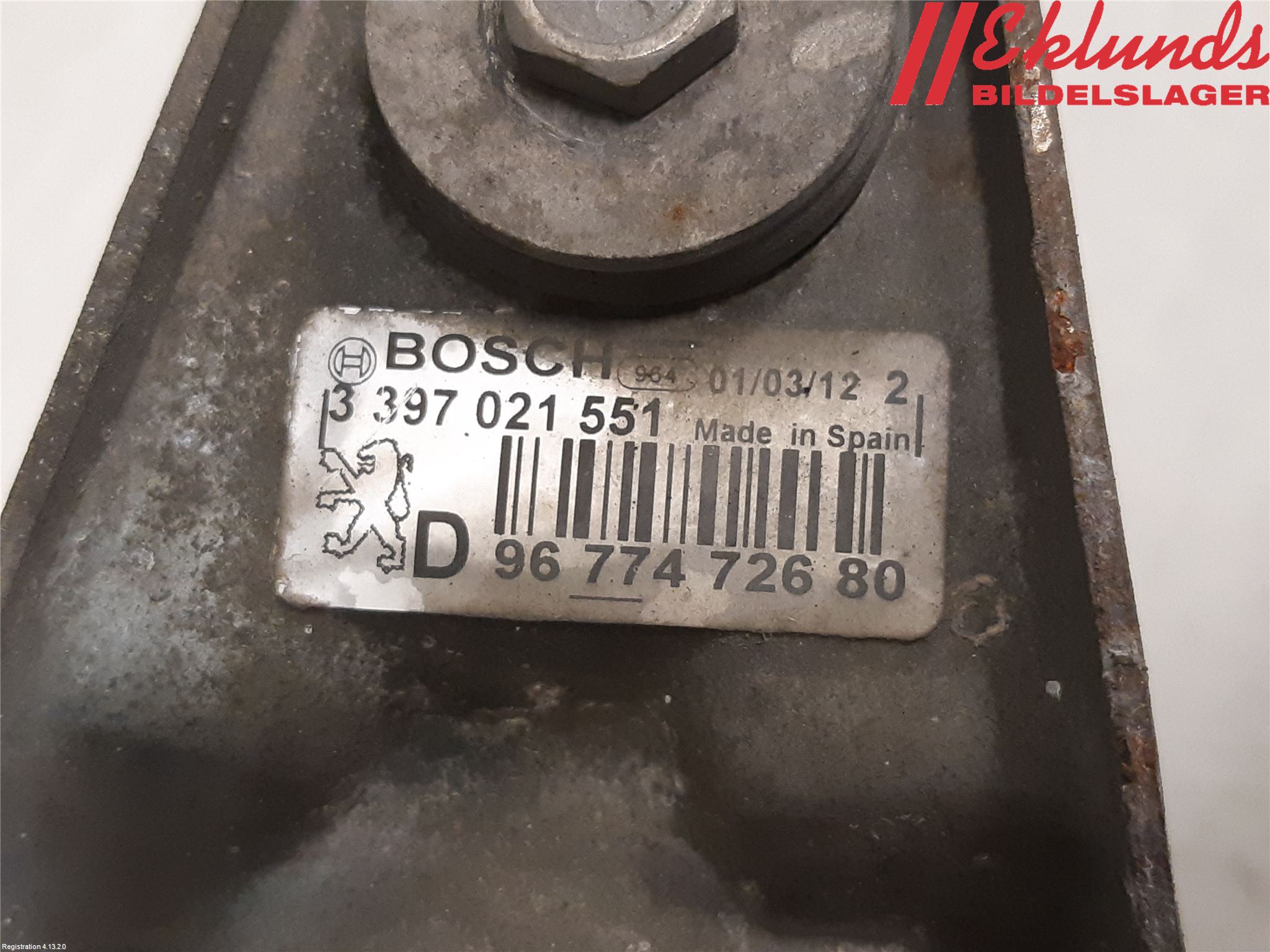 Peugeot 508 11-18 Torkarmotor Vindruta