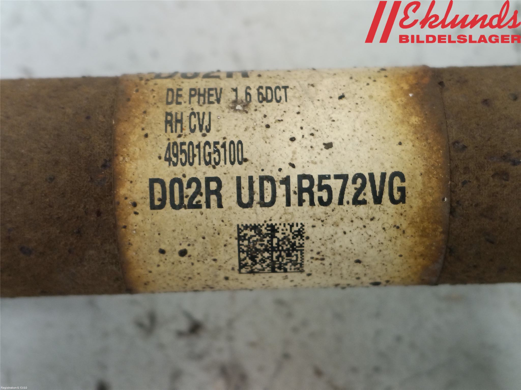 Kia NIRO (DE) 17-22 Drivaxel Fram Höger