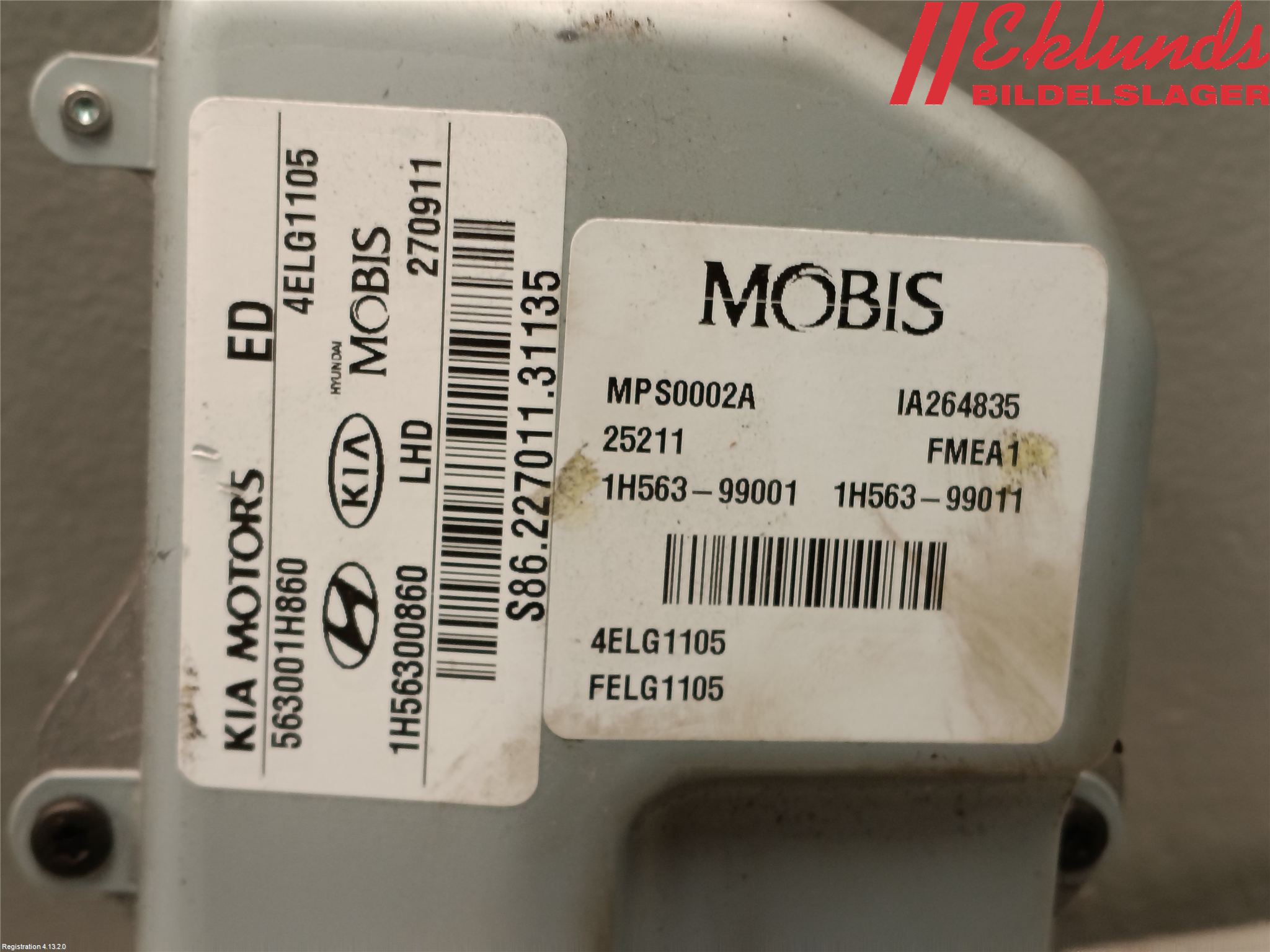 Kia CEED 06-12 Rattaxelagg Med Inb Servo