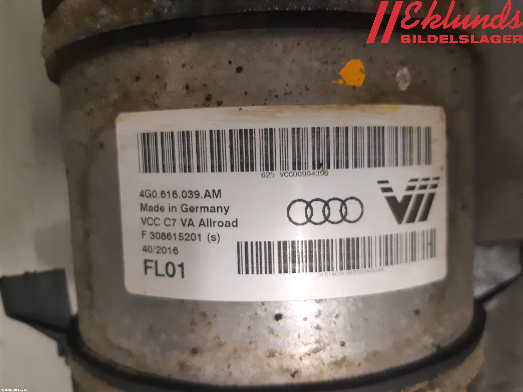 Audi A6 ALLROAD 12-18 Fjäderben Fram Vänster