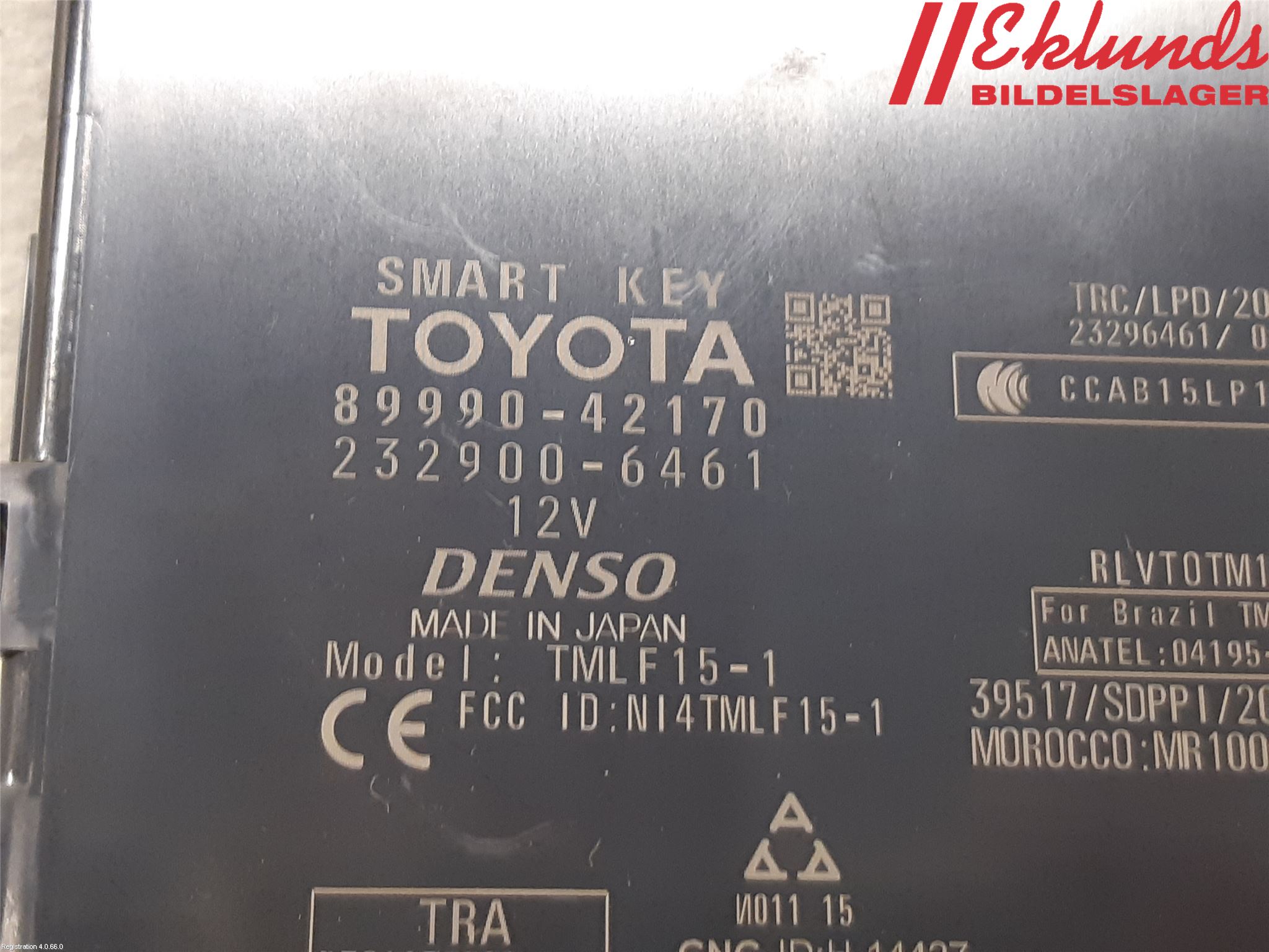 Toyota RAV4 19- Styrenhet Nyckellöst System