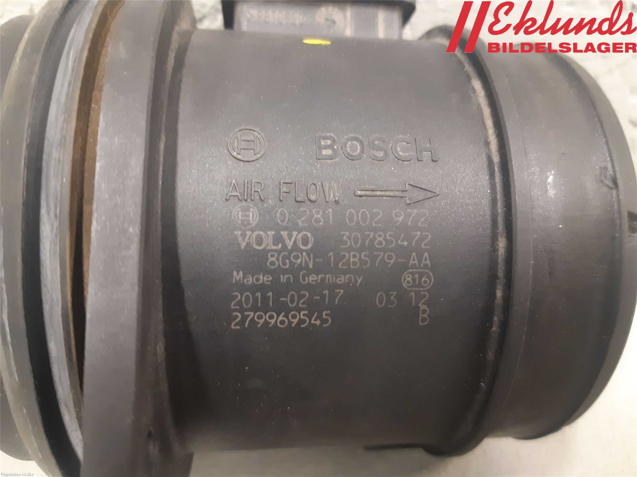 Volvo V70 08-13 Injluftmassamätare