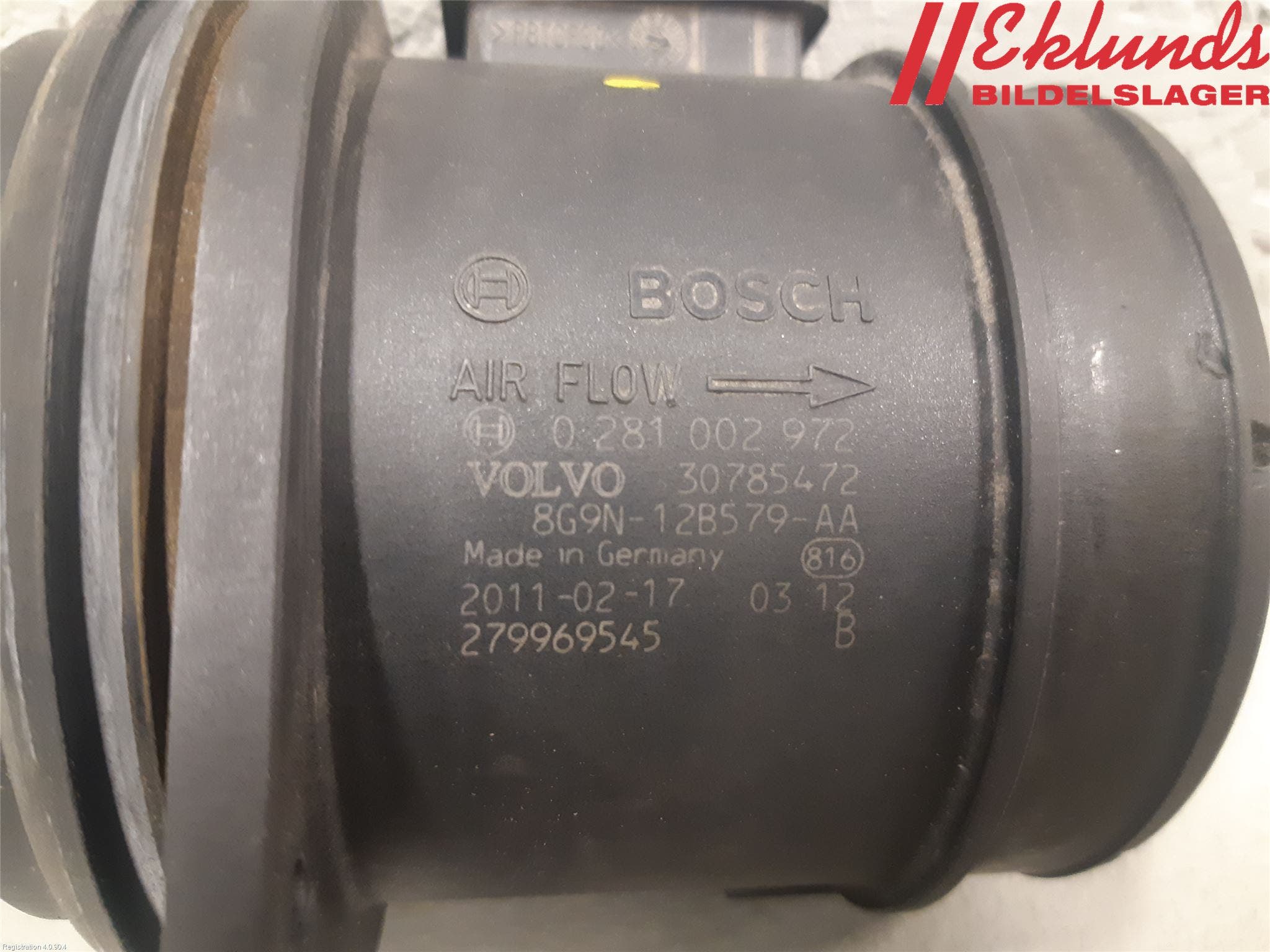 Volvo V70 08-13 Injluftmassamätare